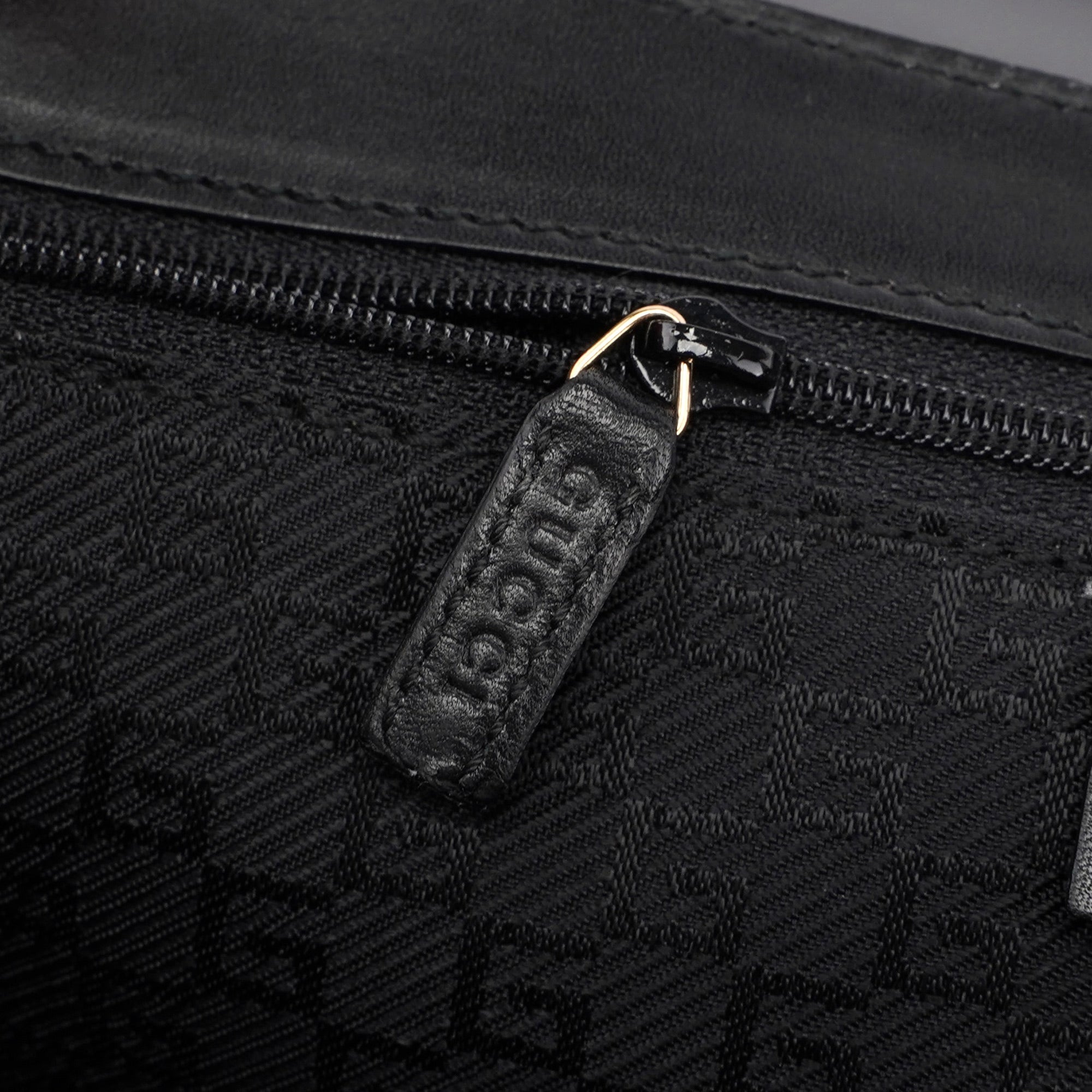 001 4047 Black Suede Bamboo Shoulder Bag