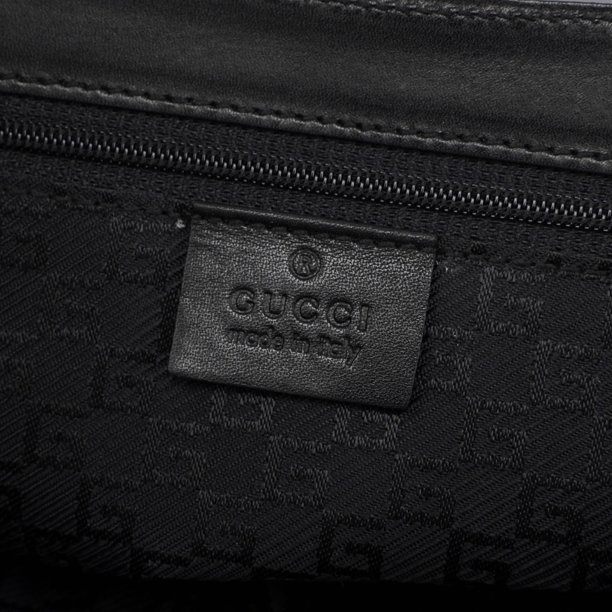 001 4047 Black Suede Bamboo Shoulder Bag
