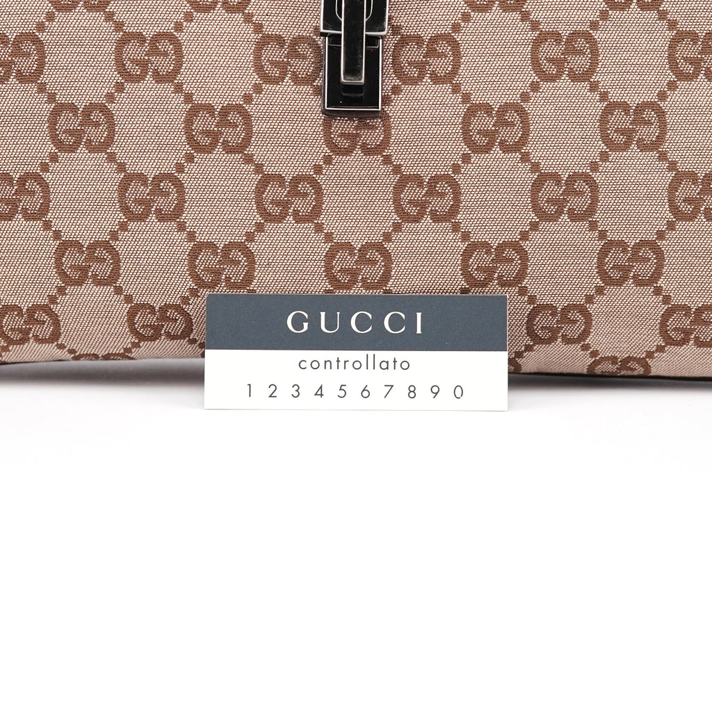 001 4057 Beige Brown GG Jackie Shoulder Bag