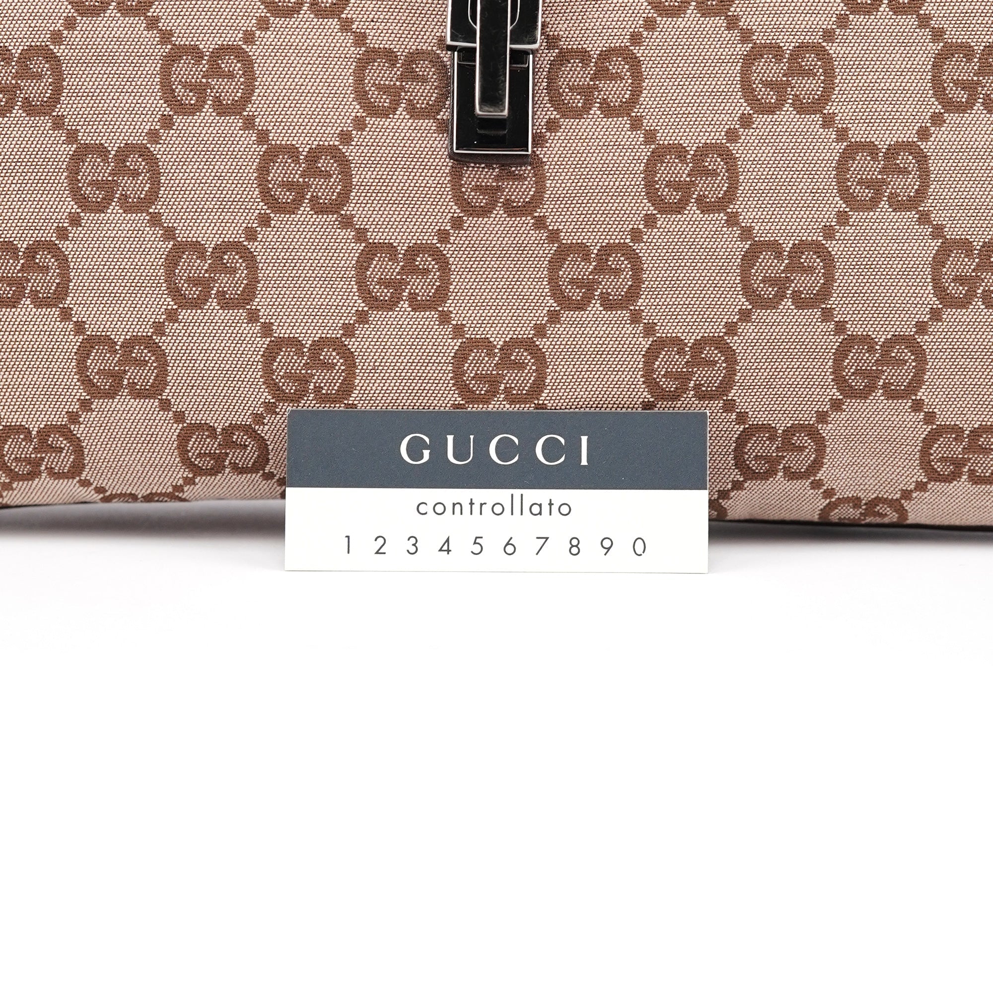 001 4057 Beige Brown GG Jackie Shoulder Bag