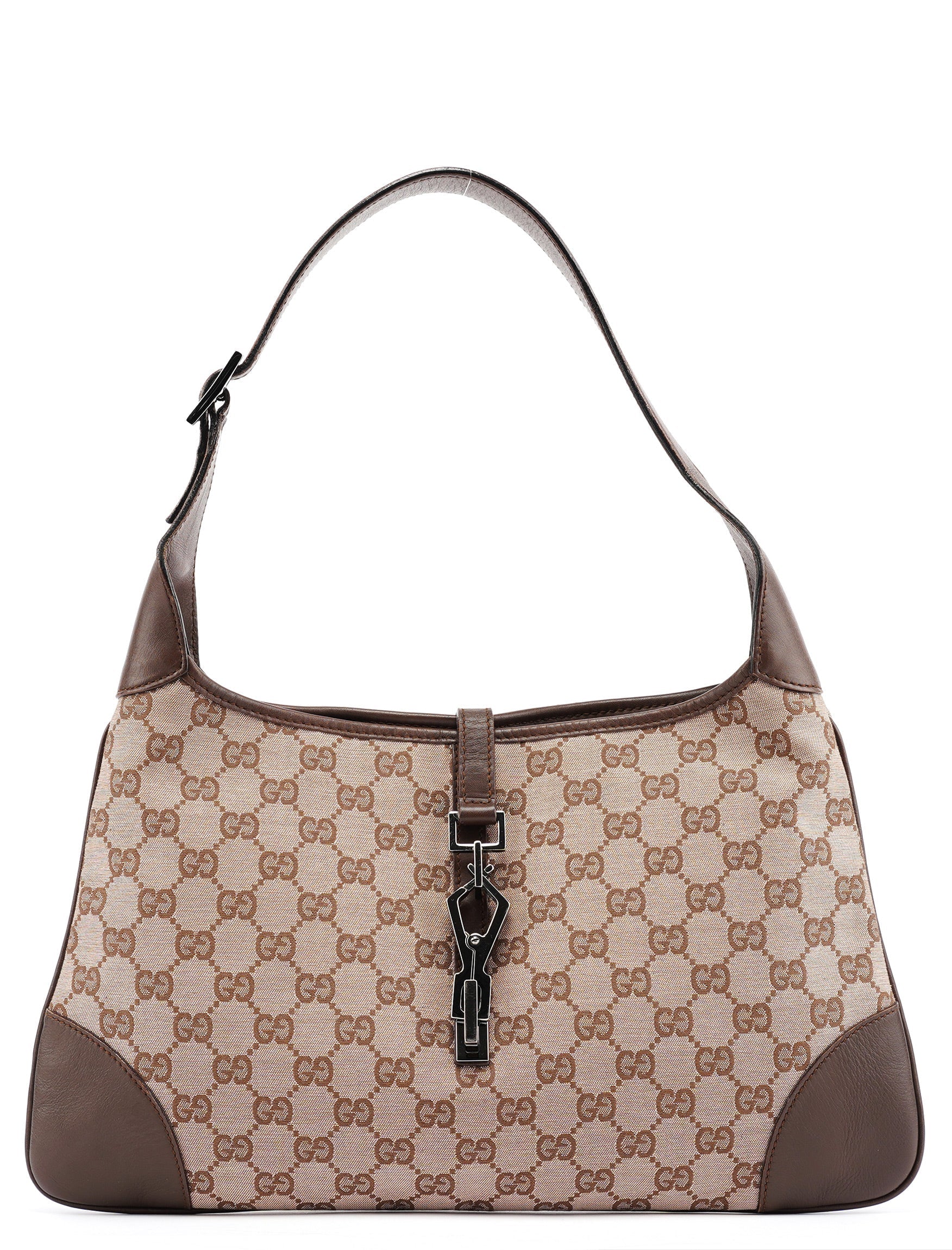 001 4057 Beige Brown GG Jackie Shoulder Bag