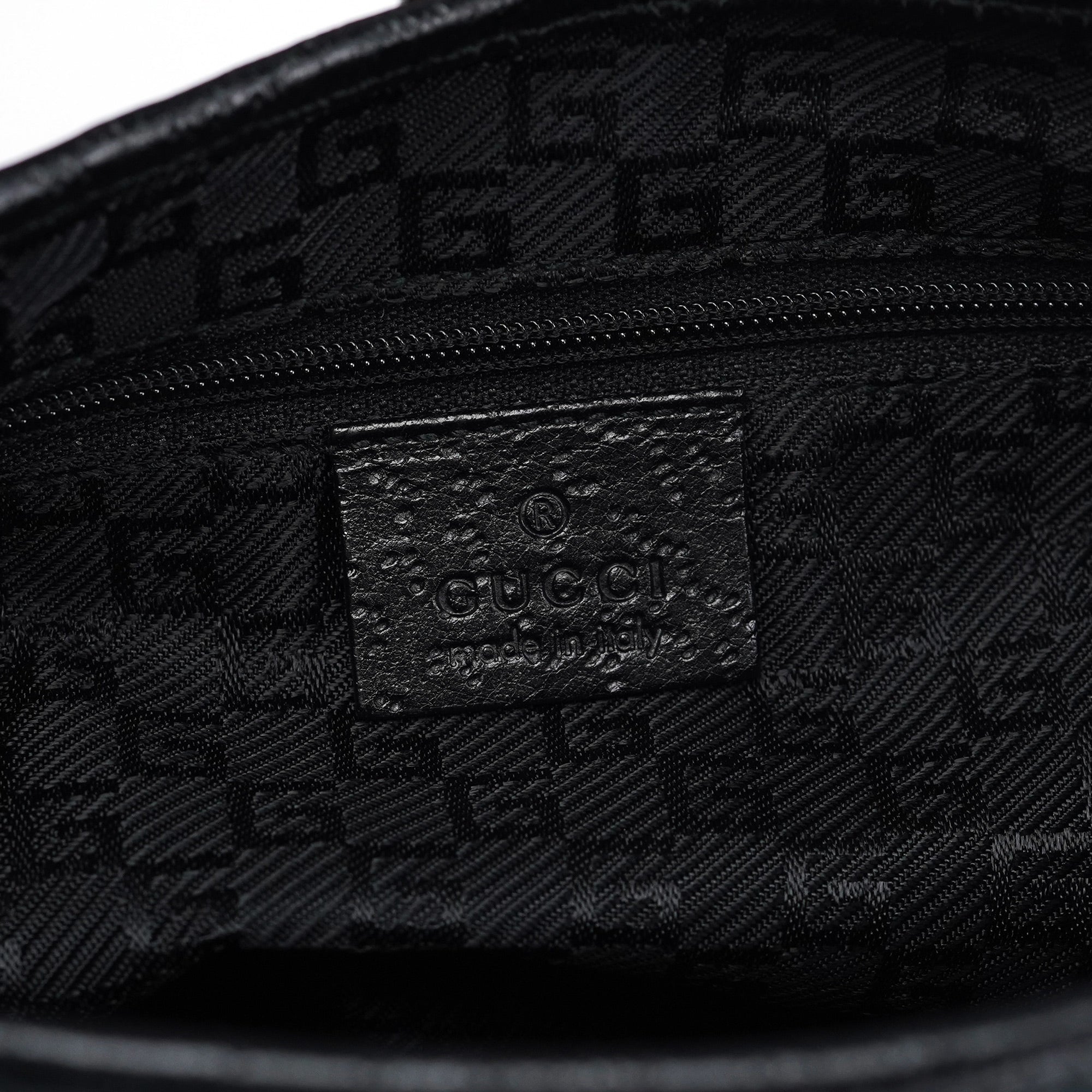 001 4060 Black Jackie Bamboo Shoulder Bag