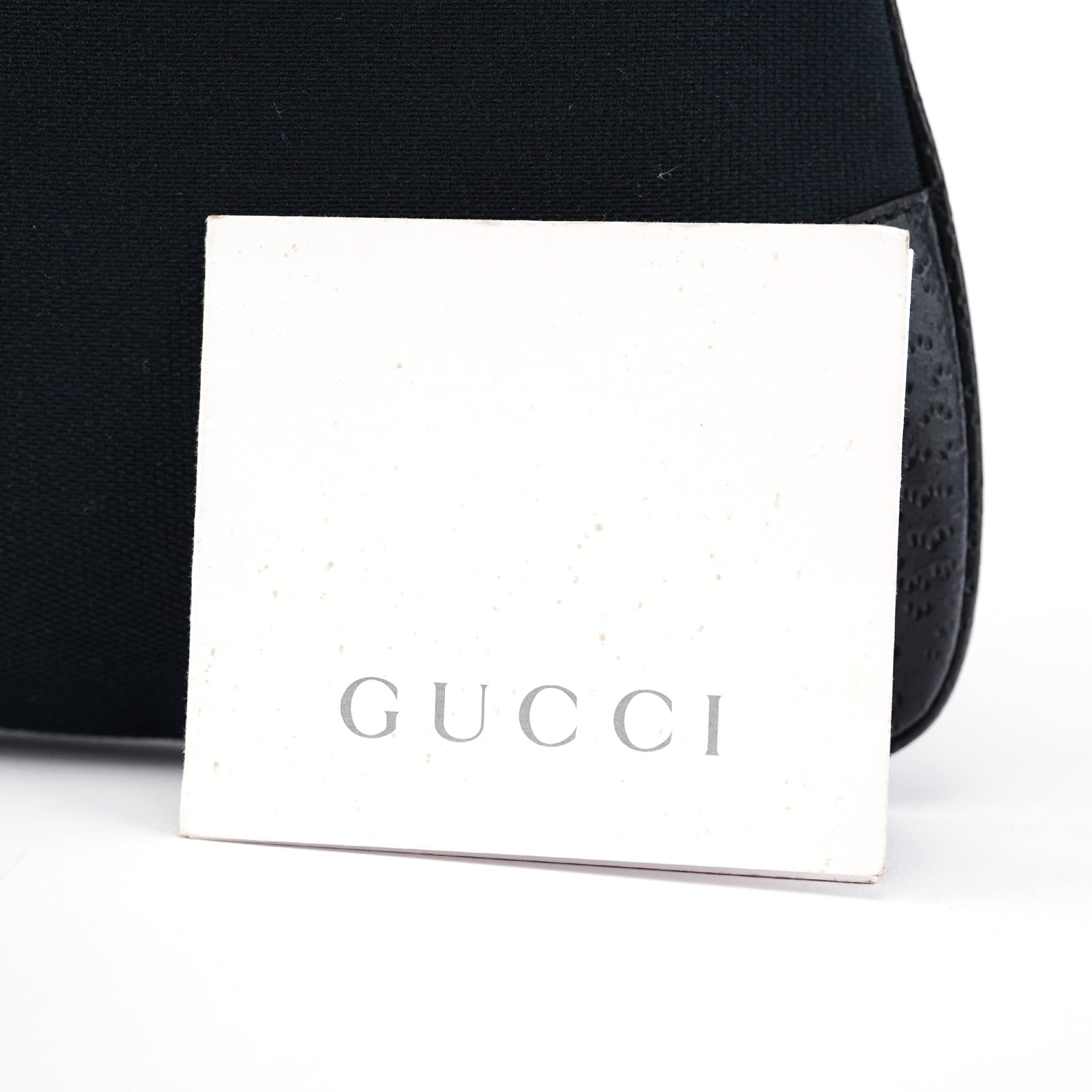 001 4060 Black Jackie Bamboo Shoulder Bag
