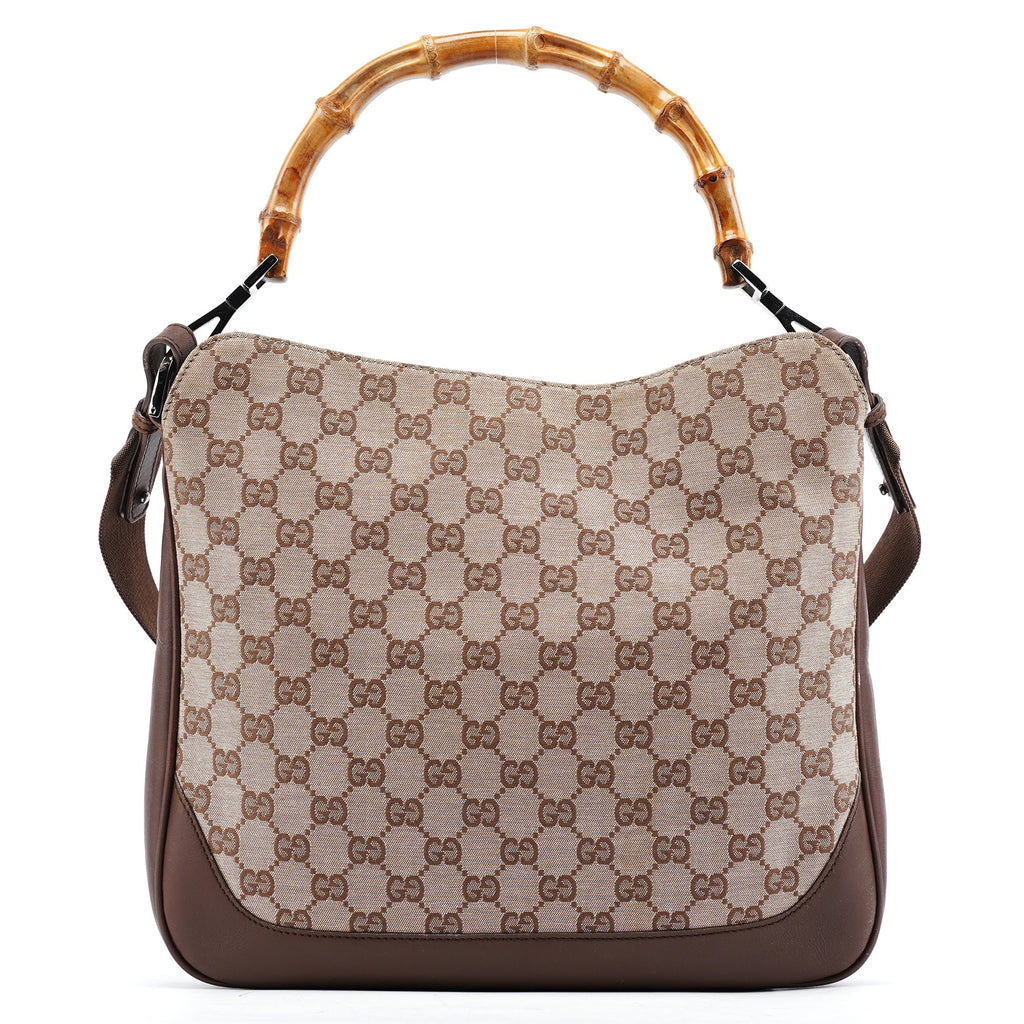 001 4095 Beige GG Bamboo 2-Way Bag