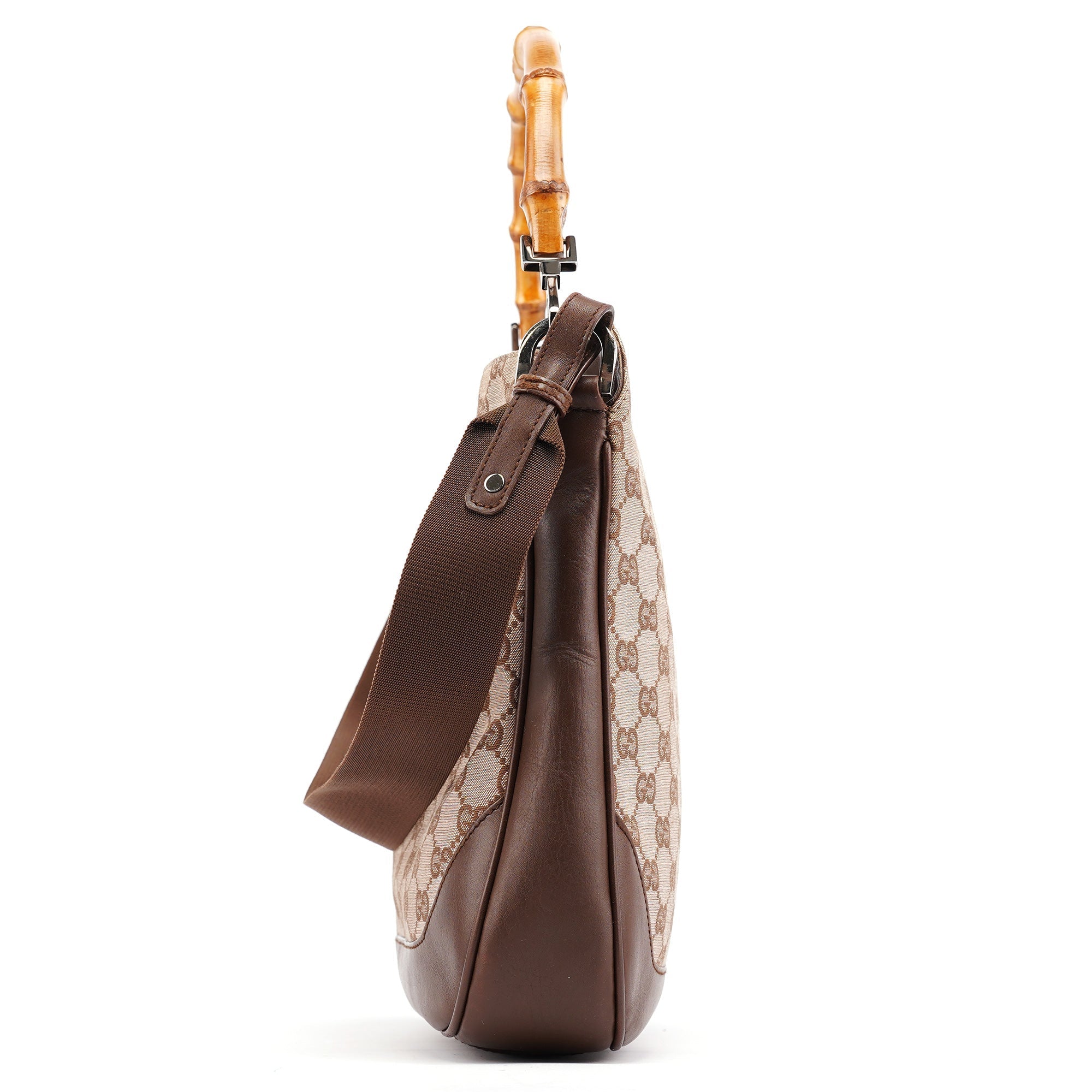 001 4095 Beige GG Bamboo 2-Way Bag