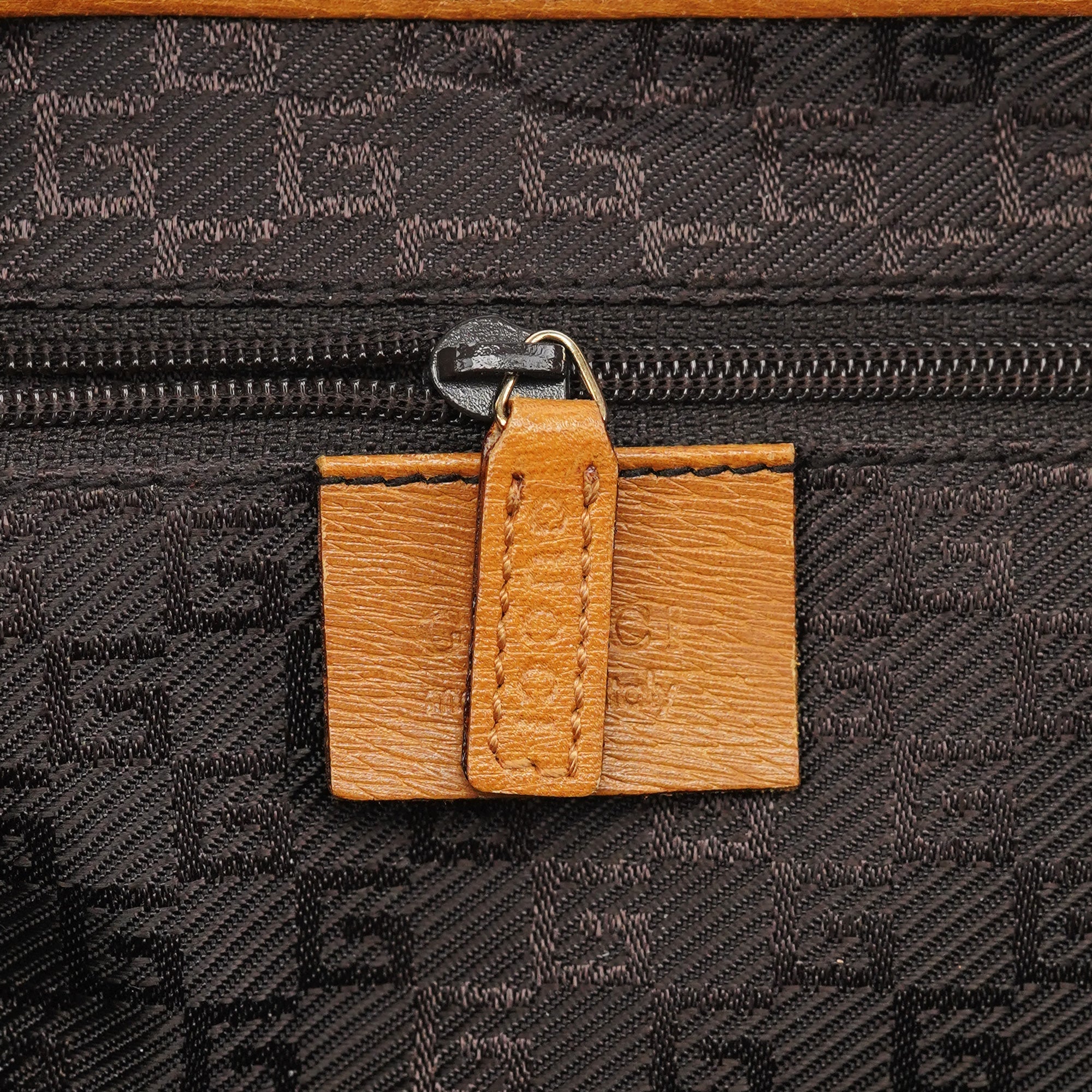 001 4096 Tan Leather Jackie Bamboo Bag
