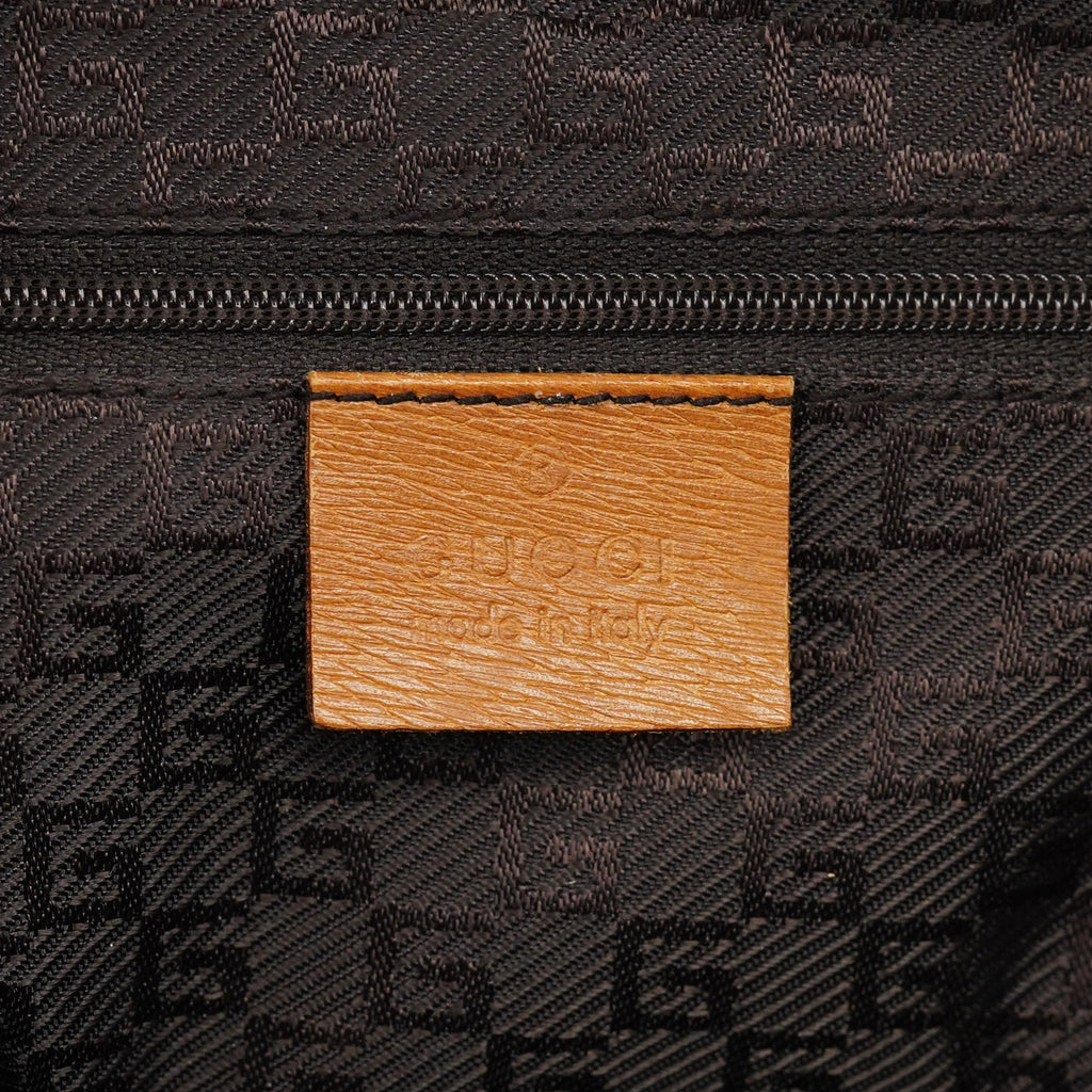 001 4096 Tan Leather Jackie Bamboo Bag
