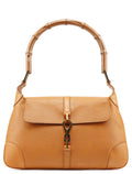 001 4096 Tan Leather Jackie Bamboo Bag