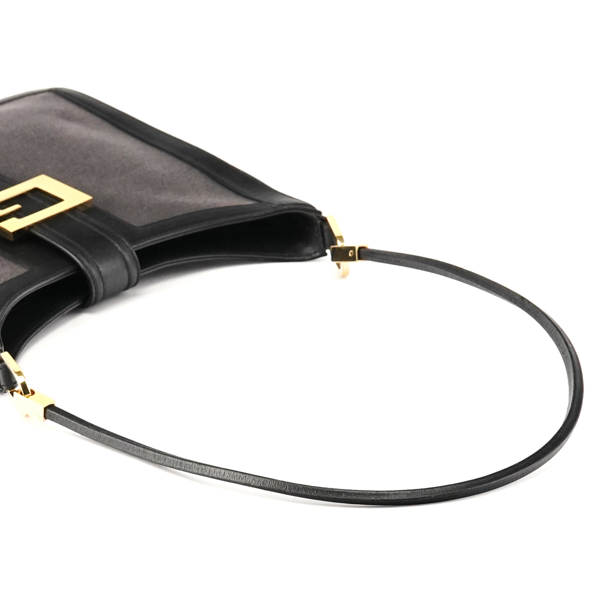 001 4142 Anthracite Canvas Square G Shoulder Bag