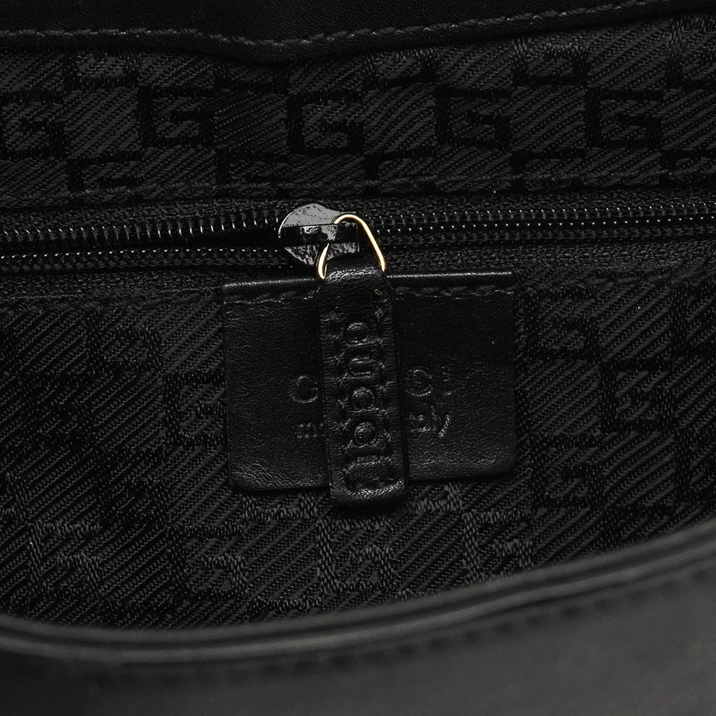 001 4142 Anthracite Canvas Square G Shoulder Bag