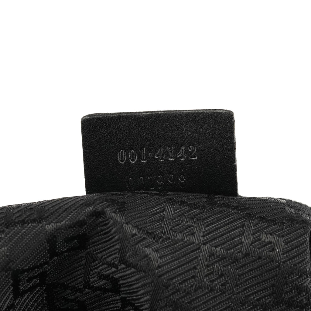 001 4142 Anthracite Canvas Square G Shoulder Bag