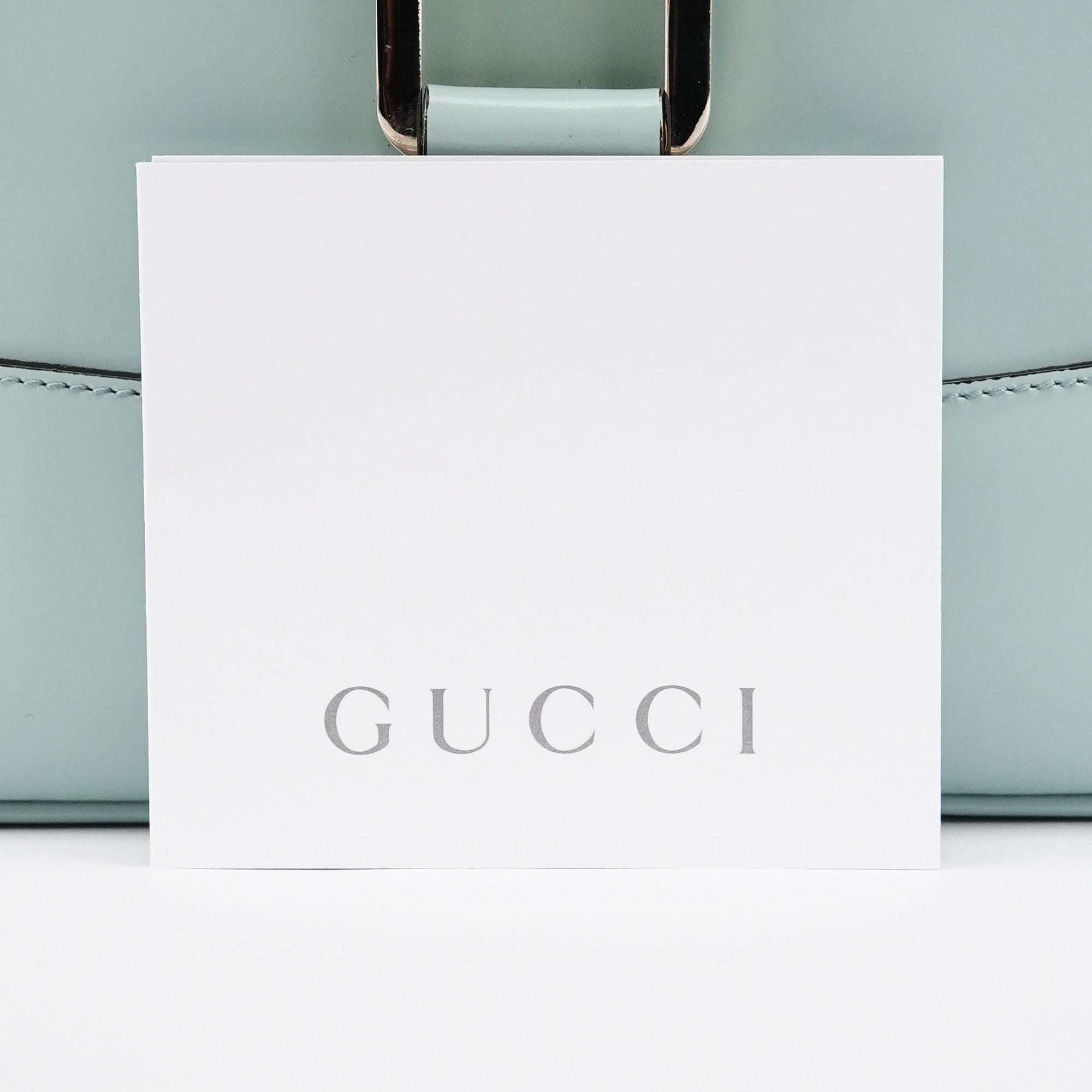 001 4150 Light Blue Patent Jackie Shoulder Bag