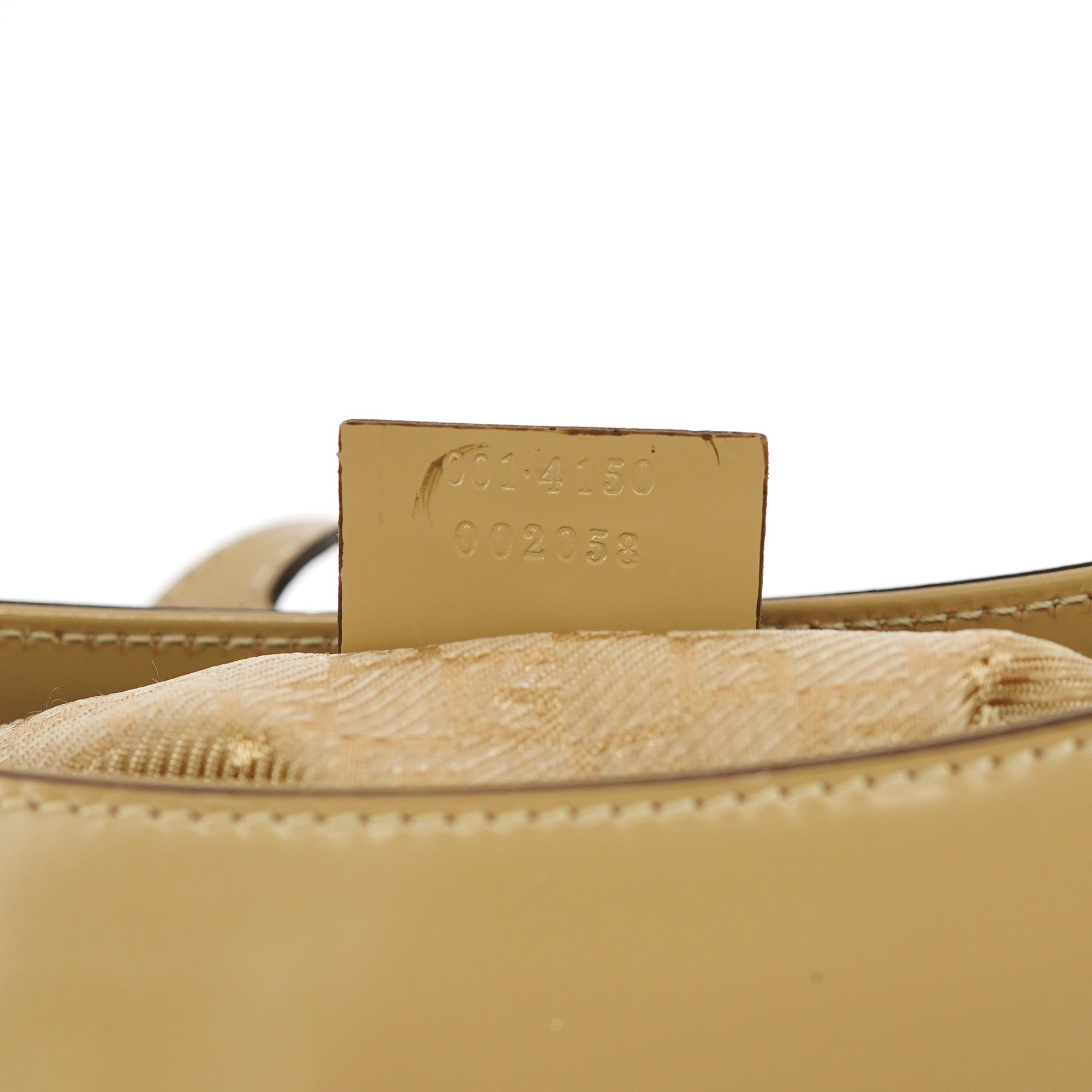 001 4150 Yellow Patent Leather Jackie Shoulder Bag