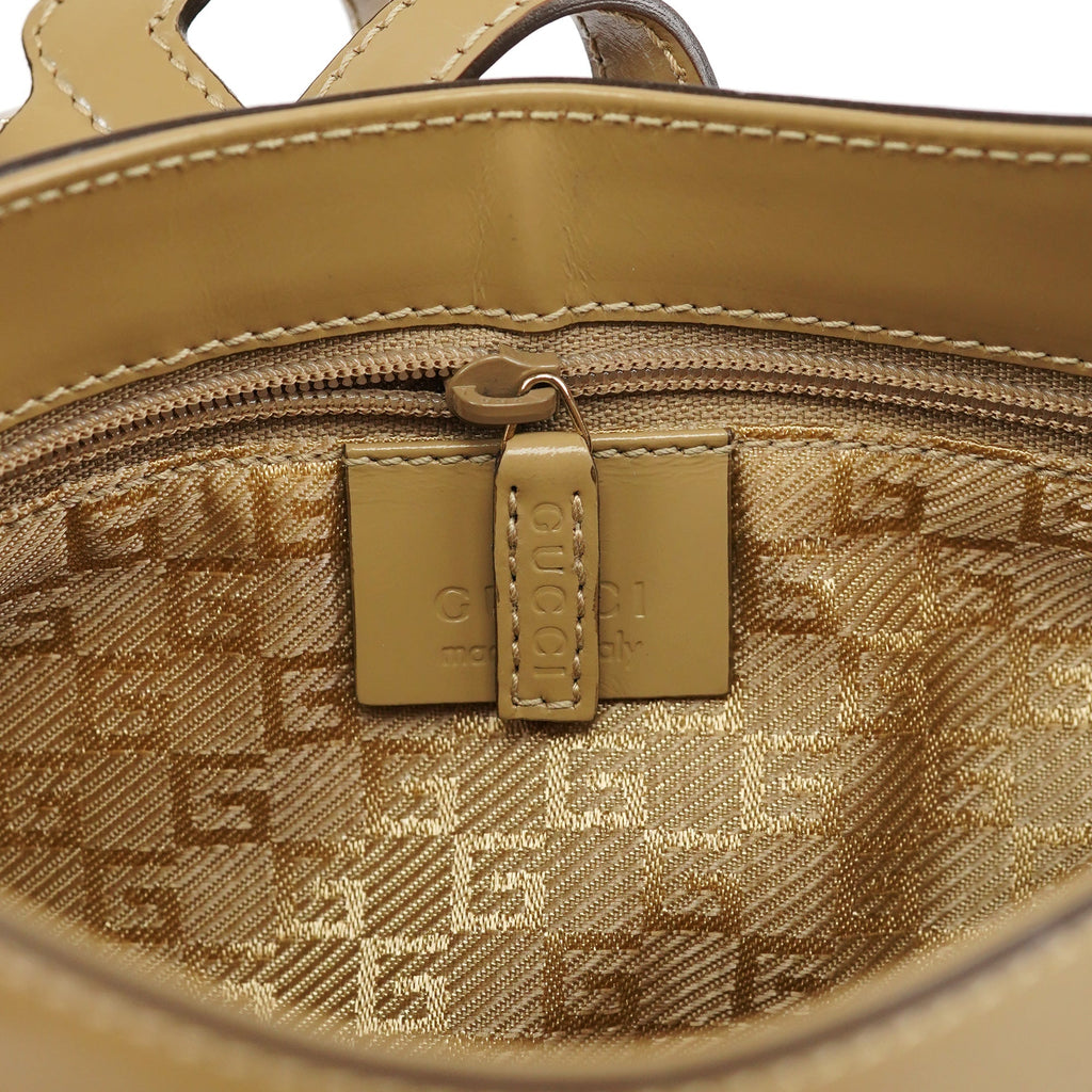 001 4150 Yellow Patent Leather Jackie Shoulder Bag