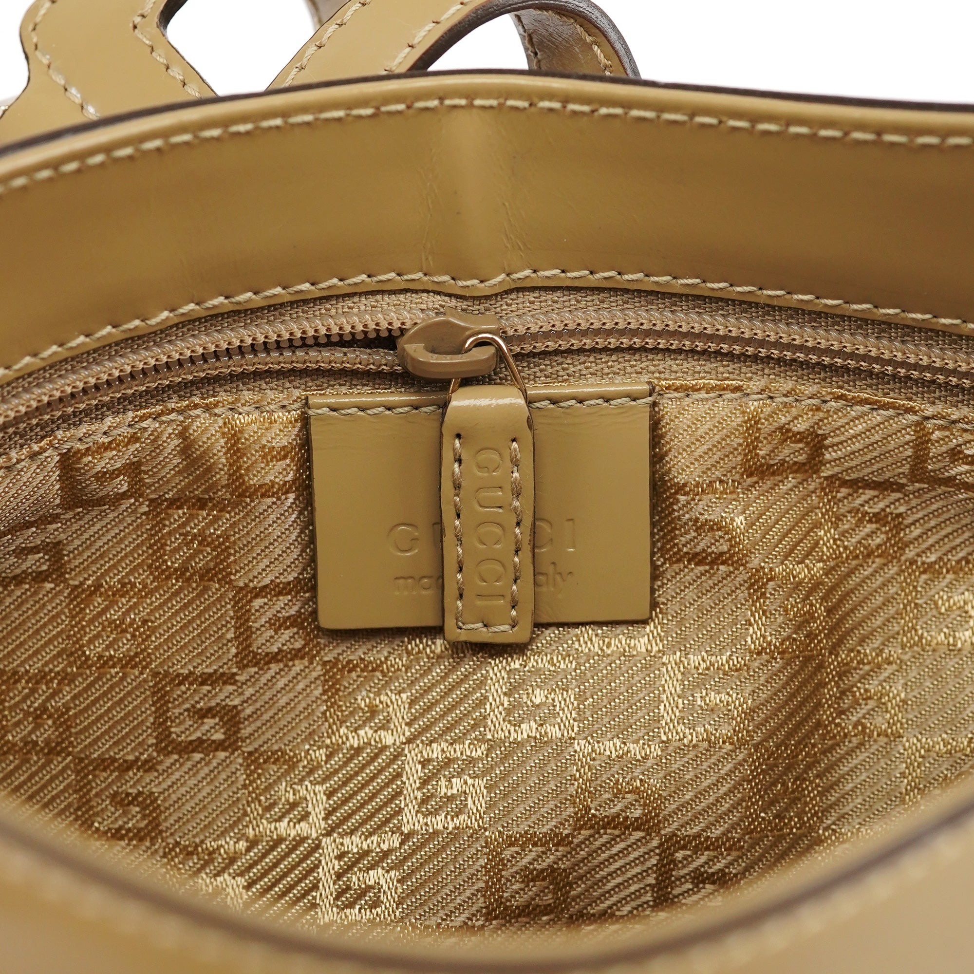 001 4150 Yellow Patent Leather Jackie Shoulder Bag