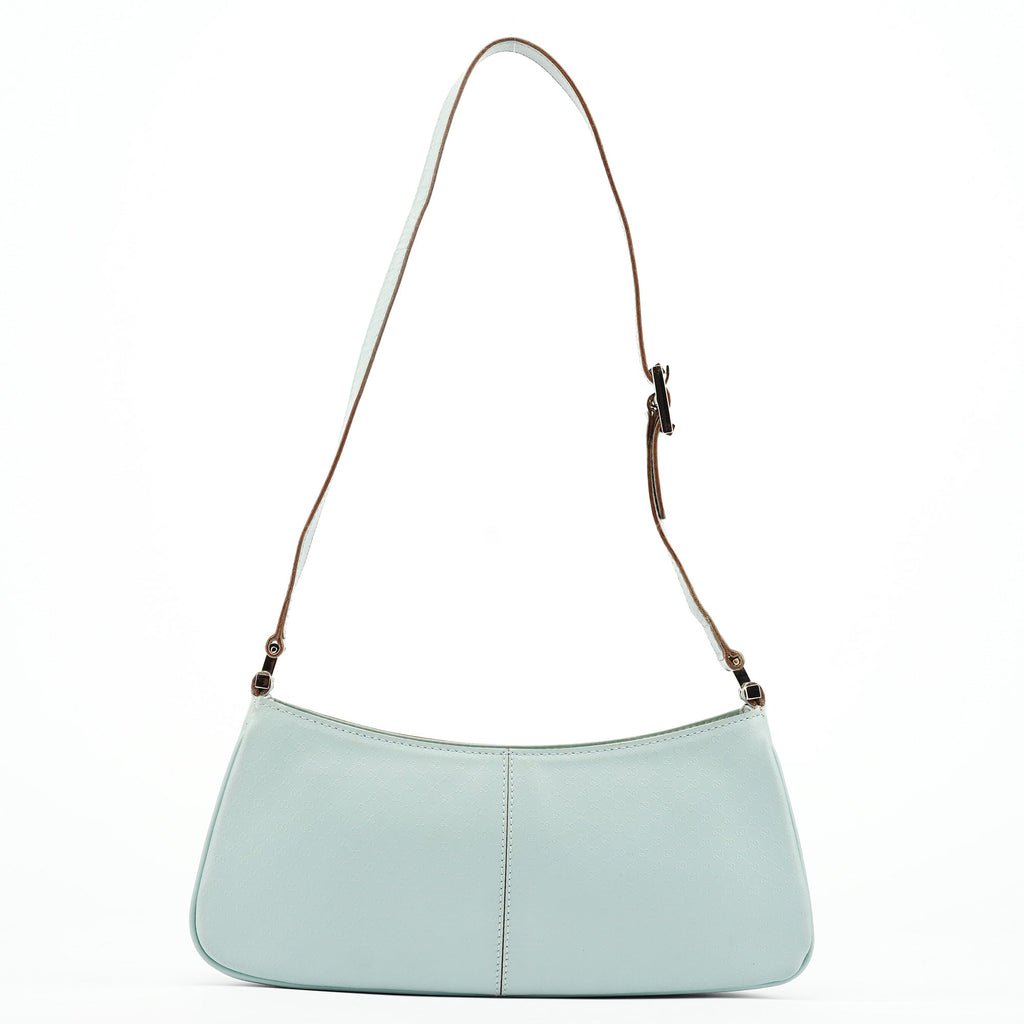 001 4152 Light Blue Micro GG Leather Shoulder Bag