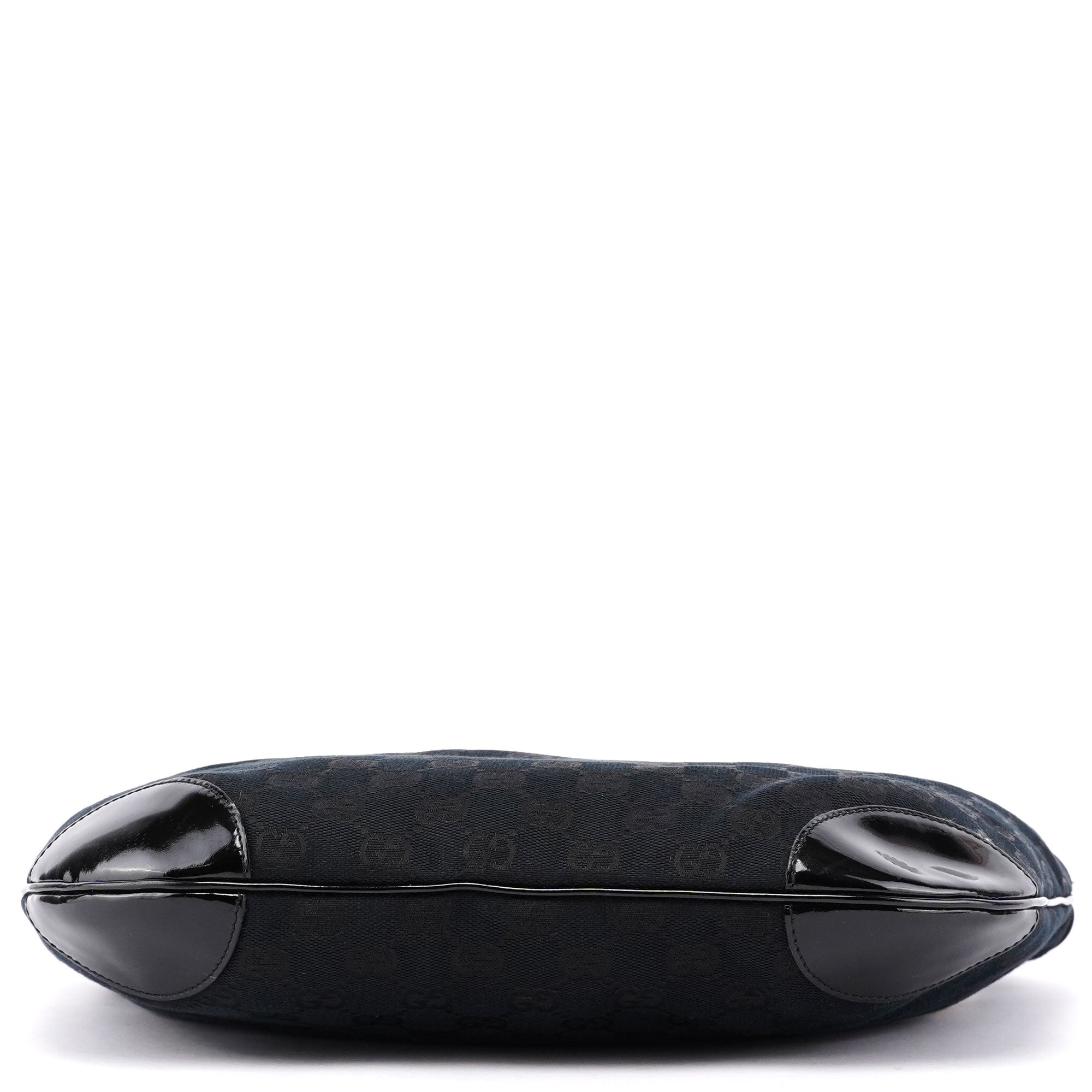 001 4157 Black GG Patent Shoulder Bag
