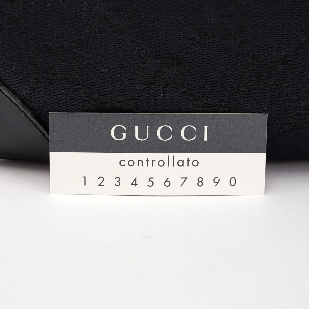 001 4157 Black GG Patent Shoulder Bag