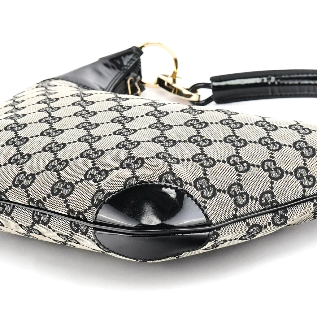 001 4158 Beige Black GG Shoulder Bag