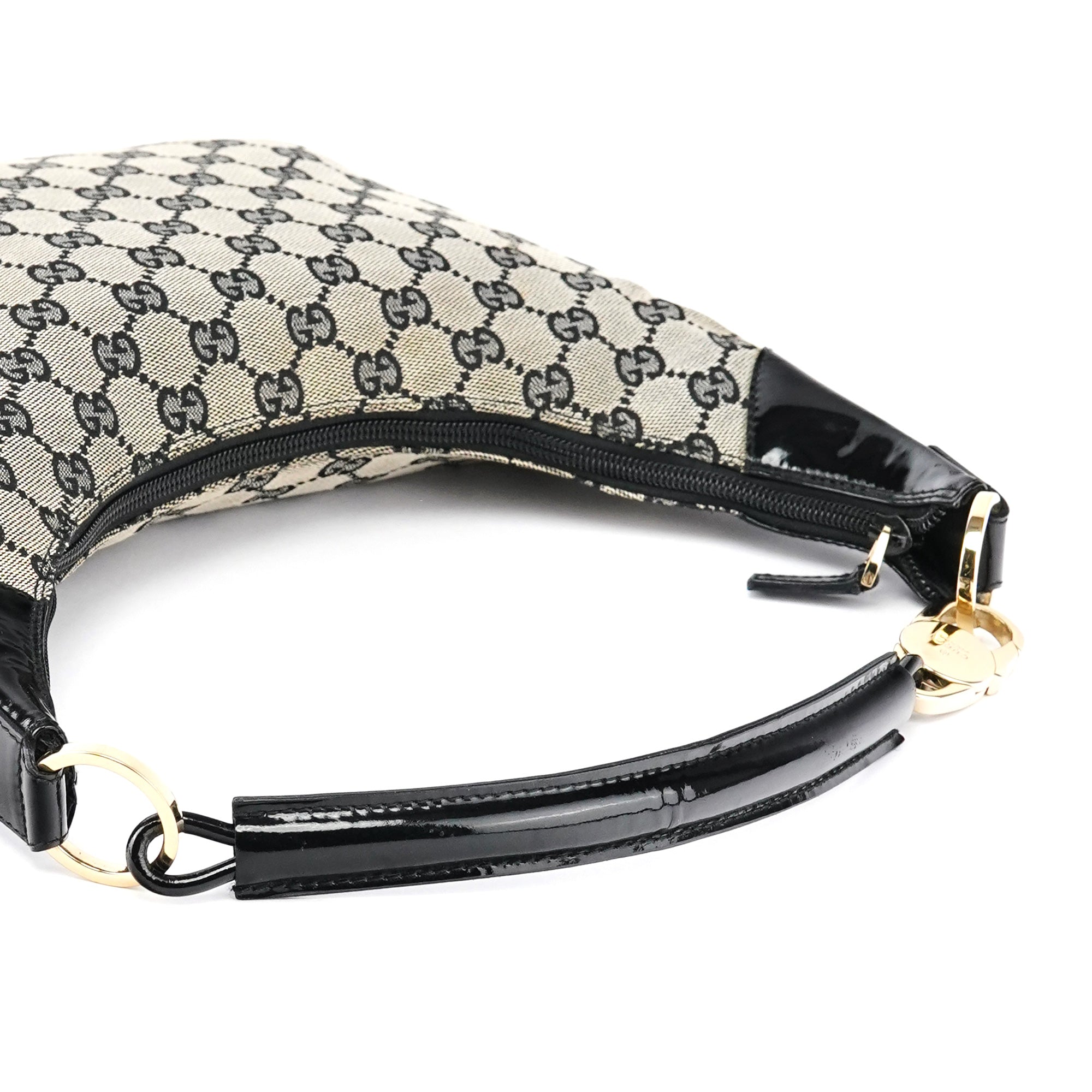 001 4158 Beige Black GG Shoulder Bag