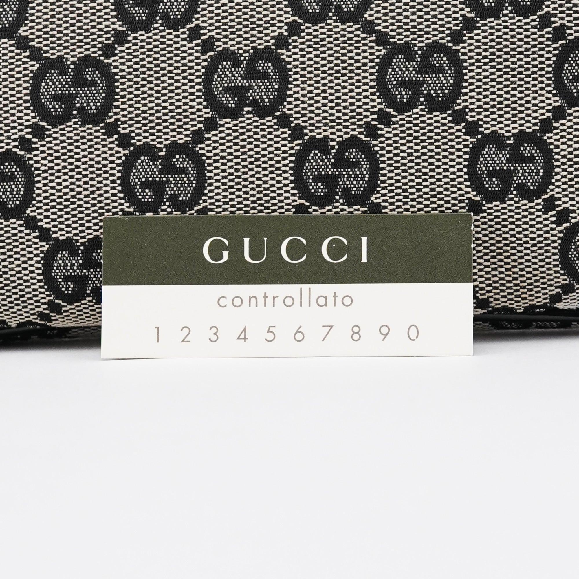 001 4158 Beige Black GG Shoulder Bag