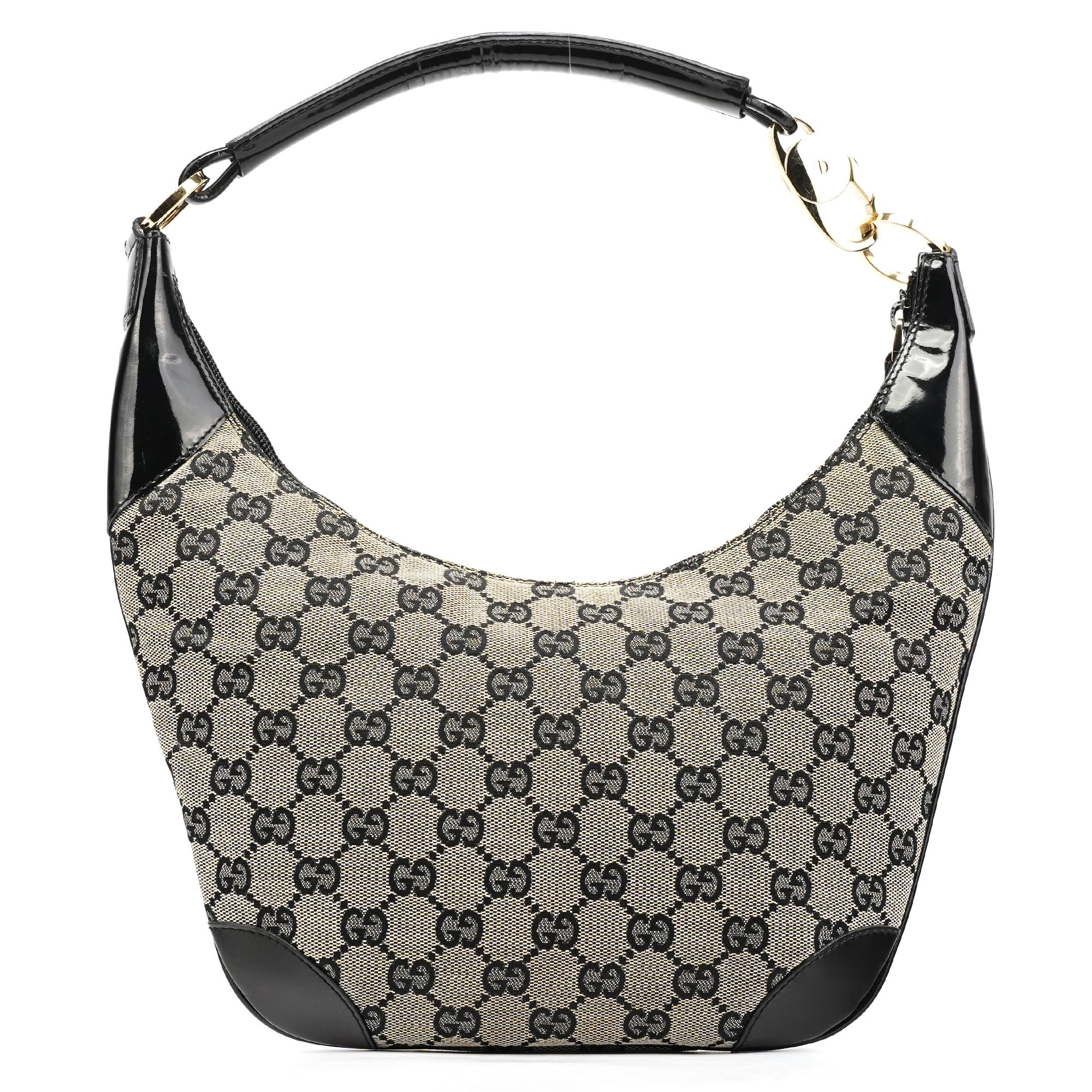 001 4158 Beige Black GG Shoulder Bag