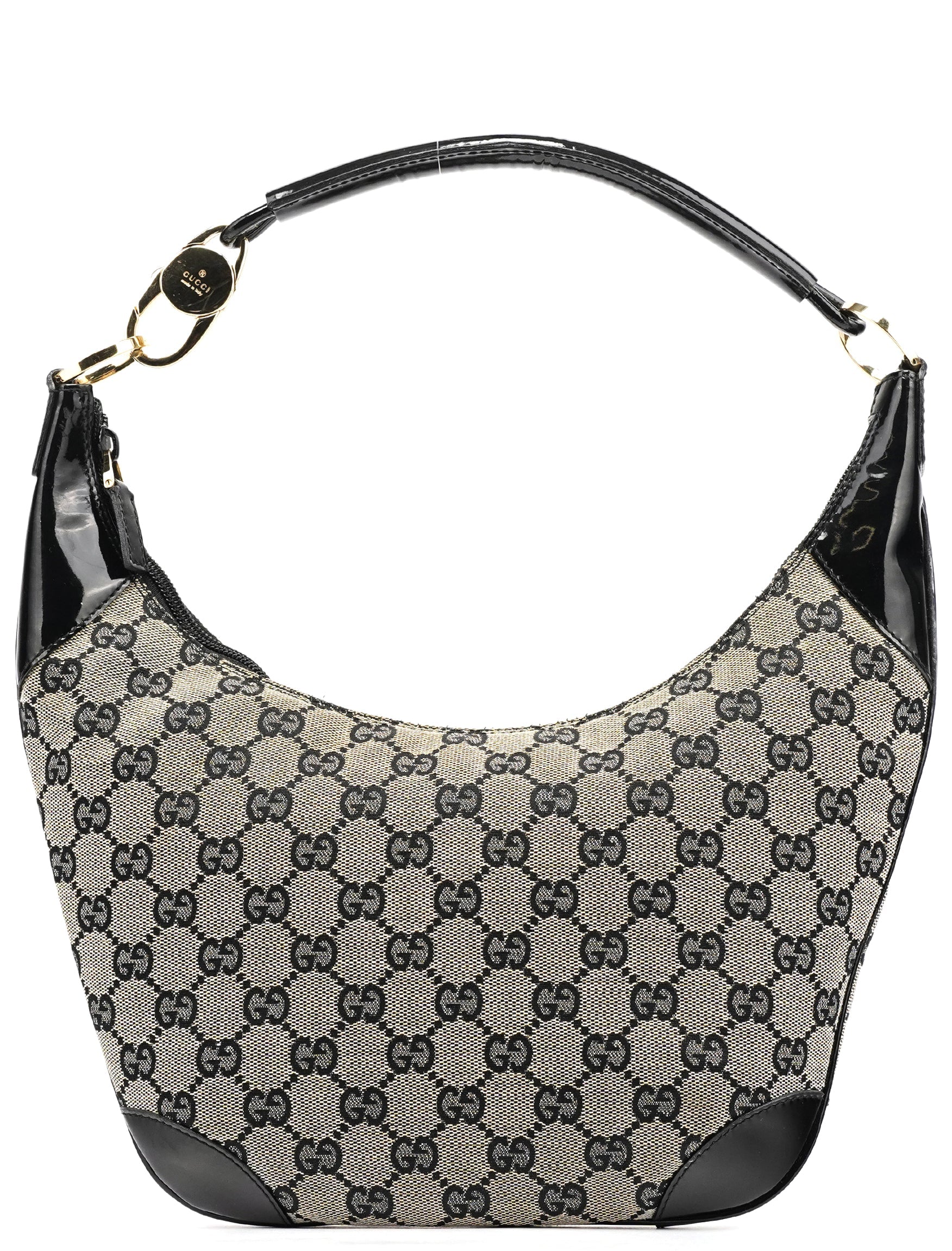 001 4158 Beige Black GG Shoulder Bag