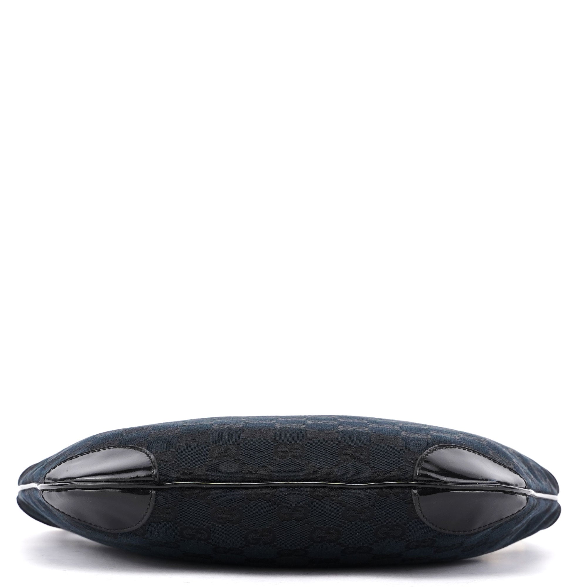 001 4158 Black GG Patent Shoulder Bag
