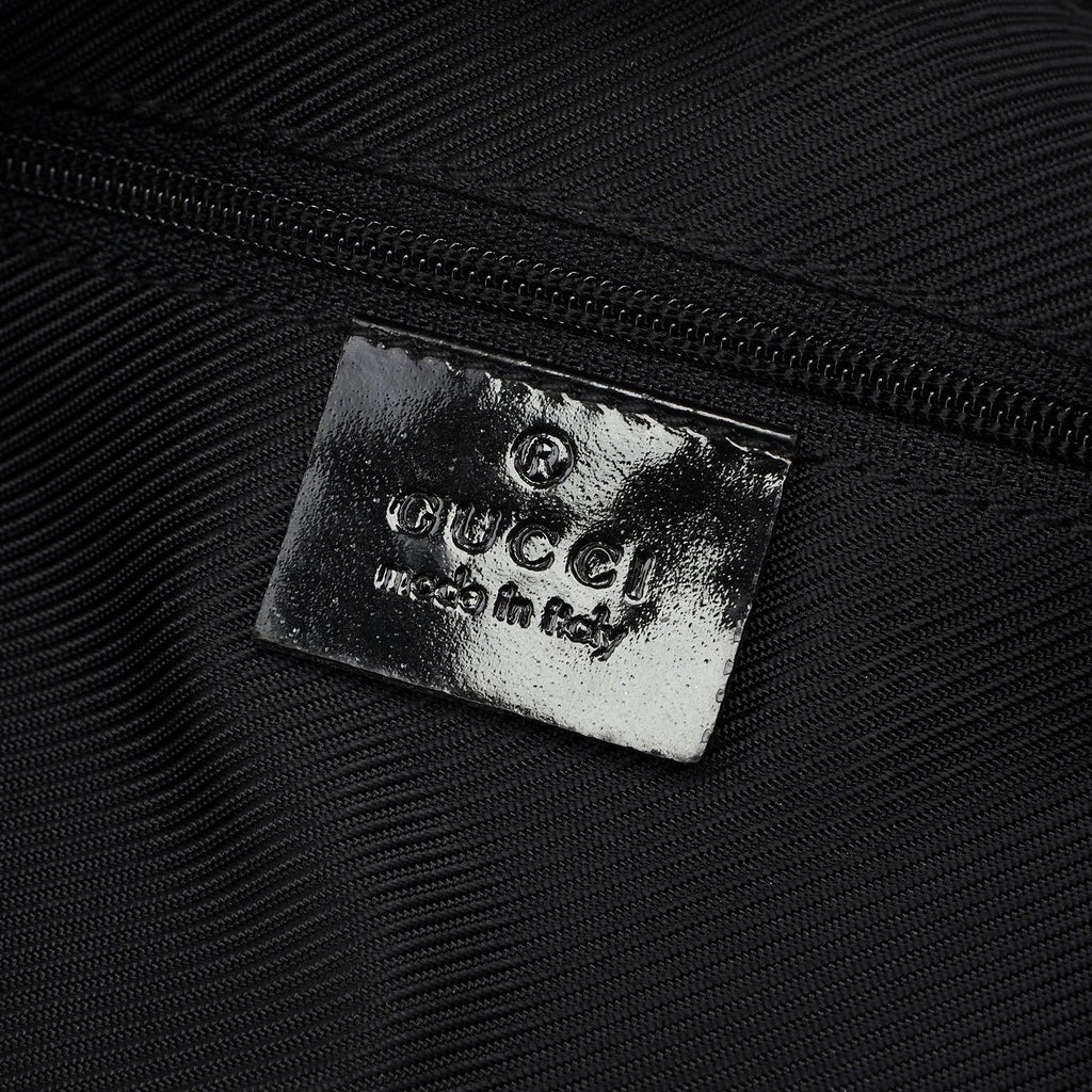 001 4158 Black GG Patent Shoulder Bag