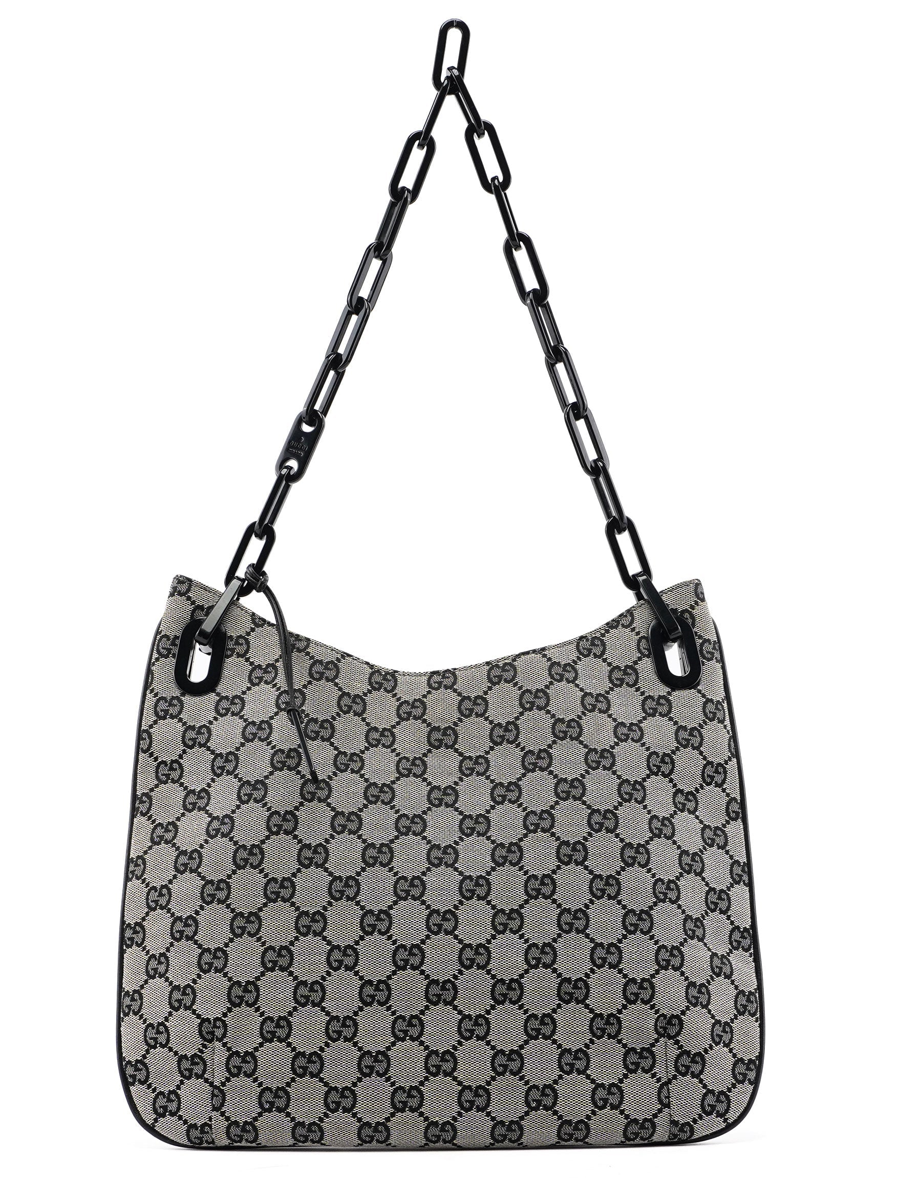 001 4168 Beige GG Plastic Chain Shoulder Bag