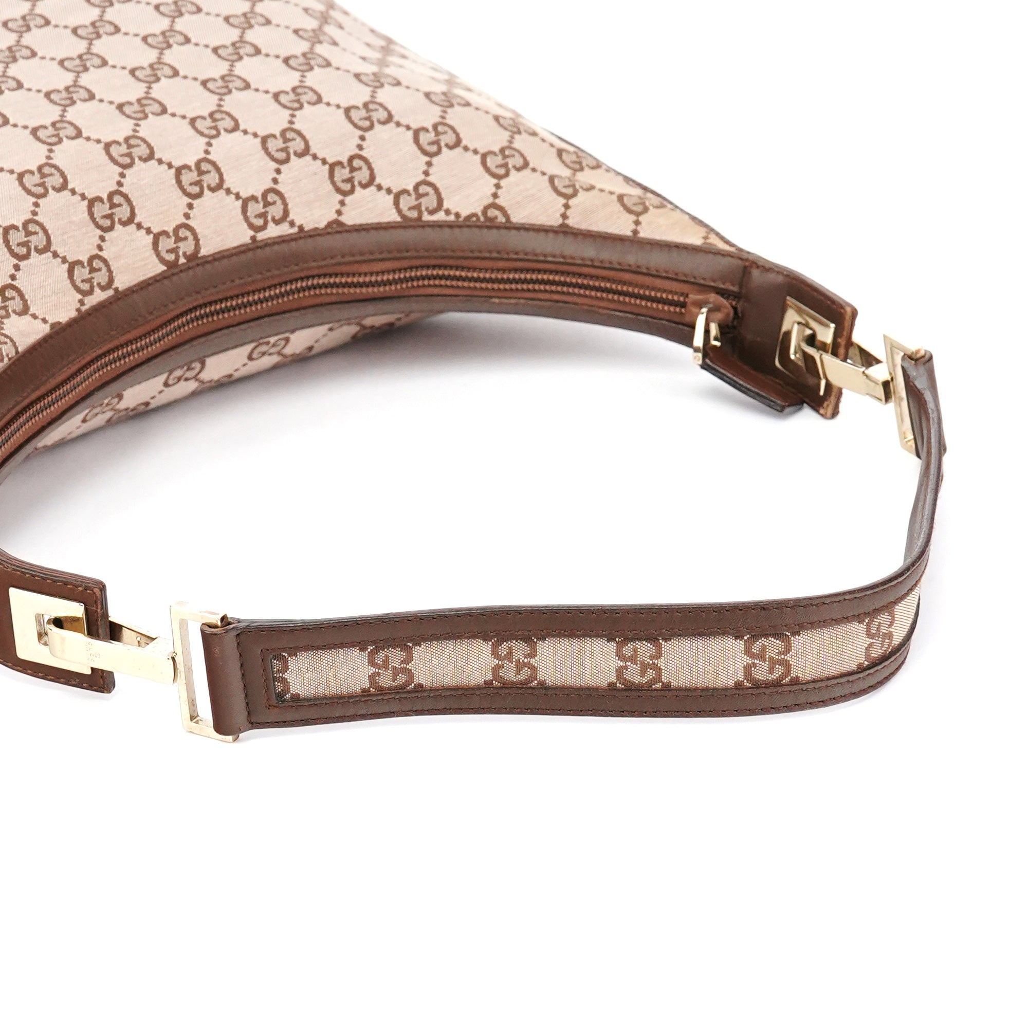 001 4204 Beige Brown GG Shoulder Bag