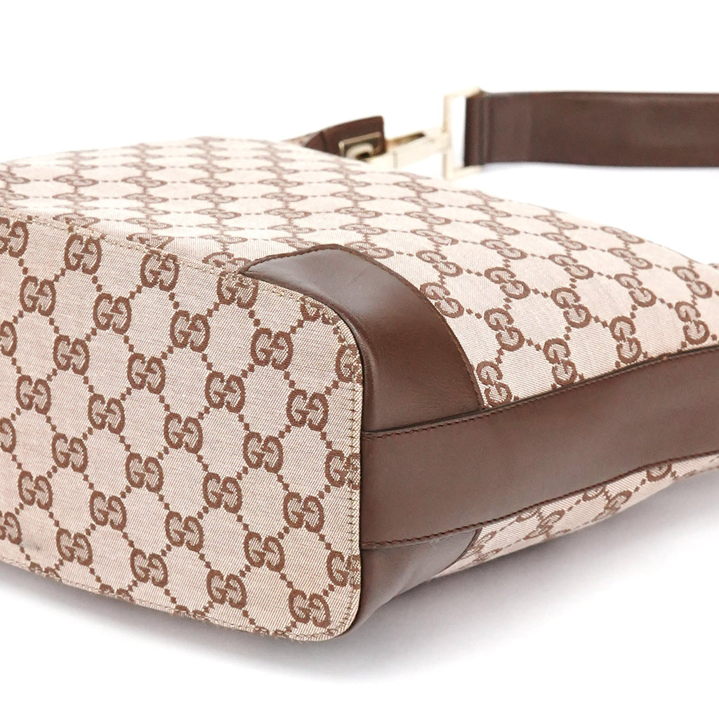 001 4204 Beige Brown GG Shoulder Bag