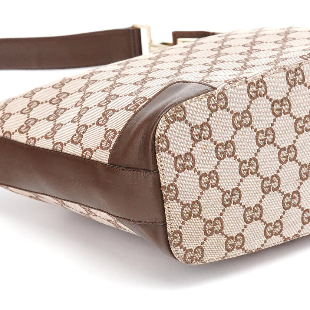 001 4204 Beige Brown GG Shoulder Bag