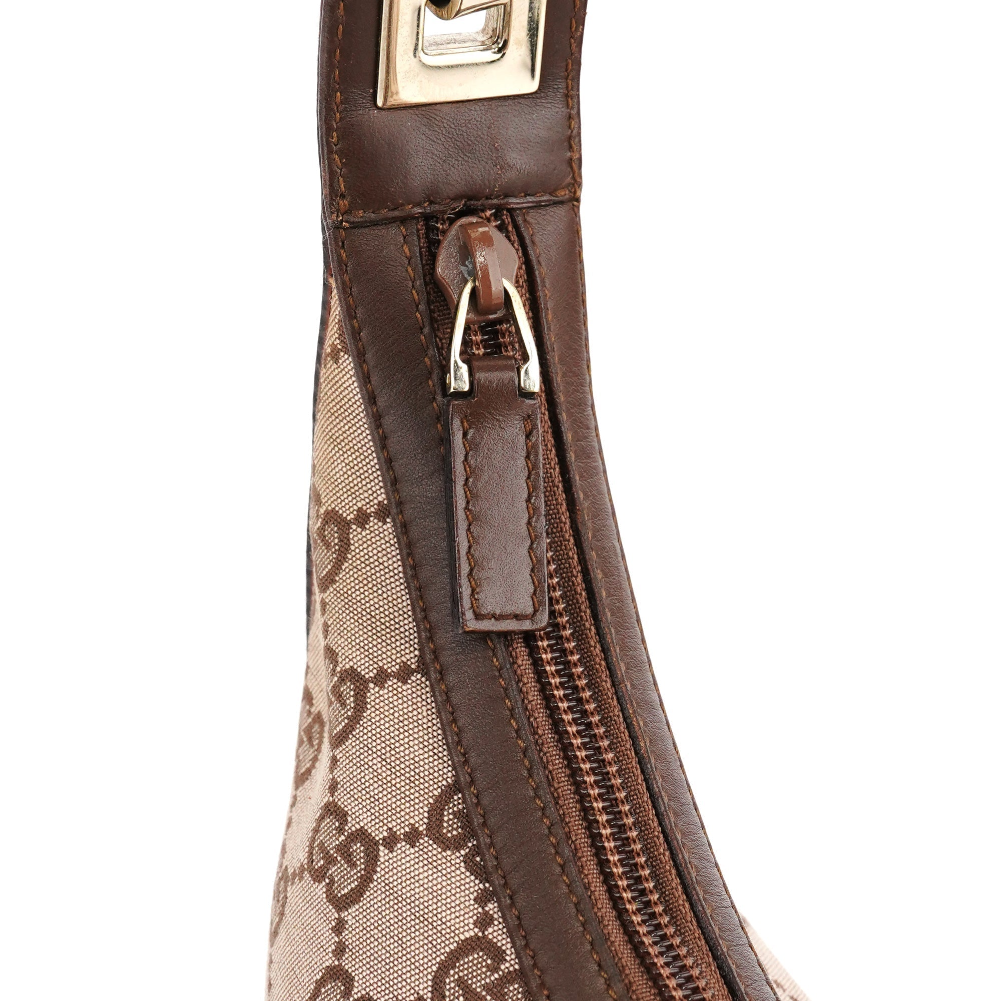 001 4204 Beige Brown GG Shoulder Bag