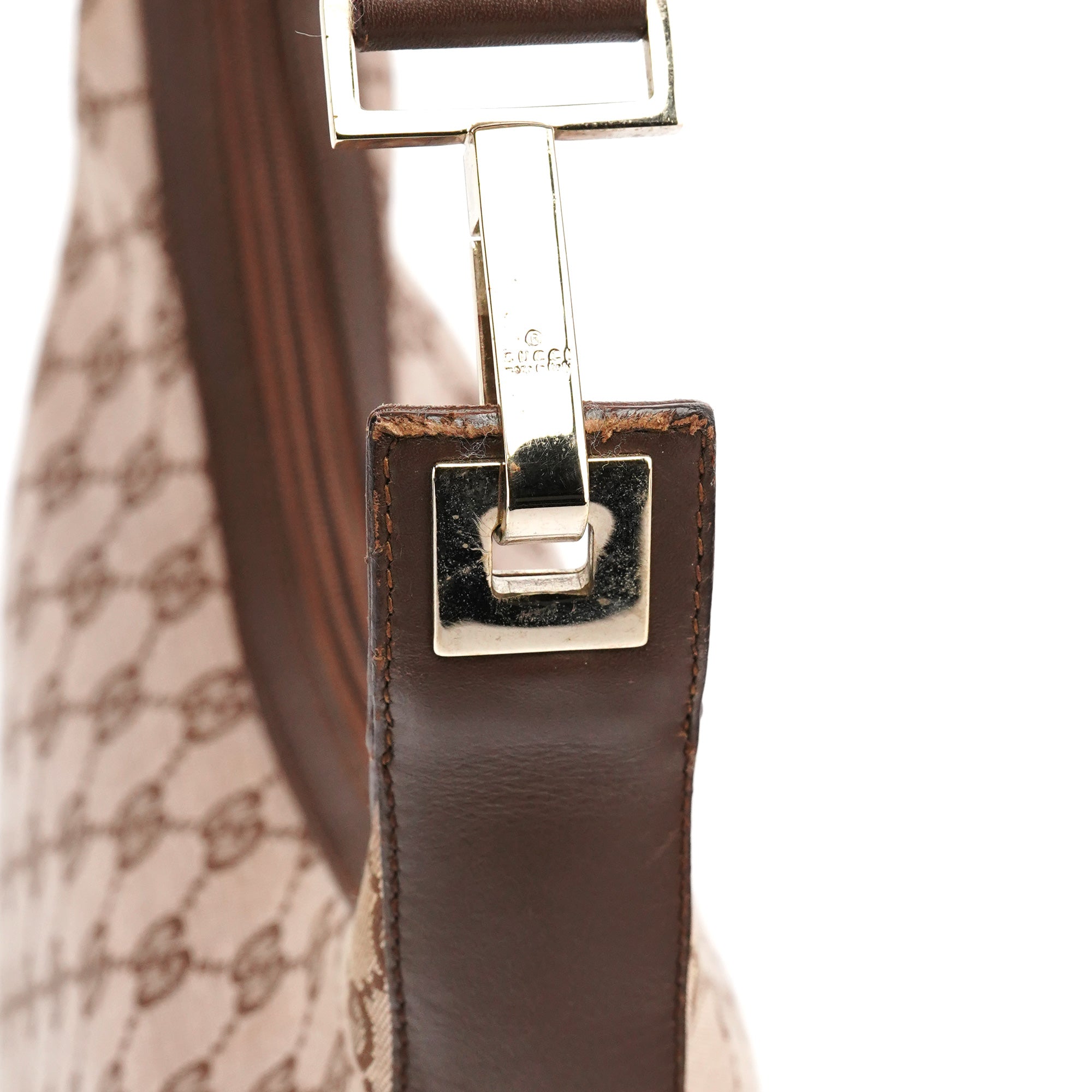 001 4204 Beige Brown GG Shoulder Bag