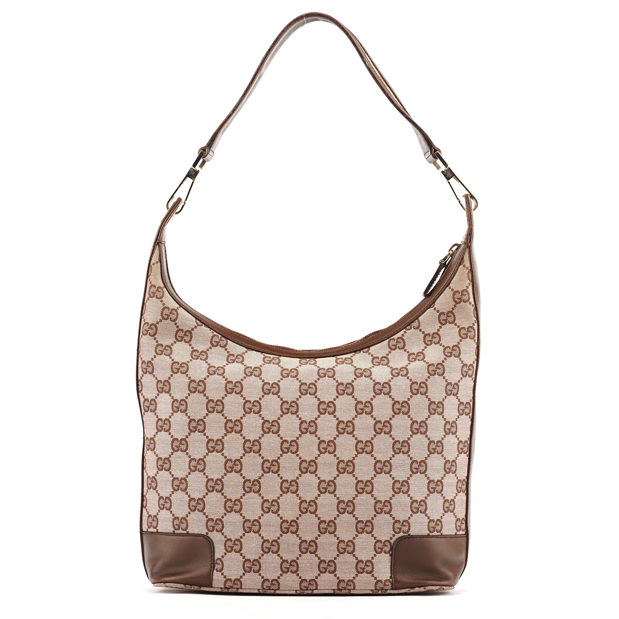 001 4204 Beige Brown GG Shoulder Bag