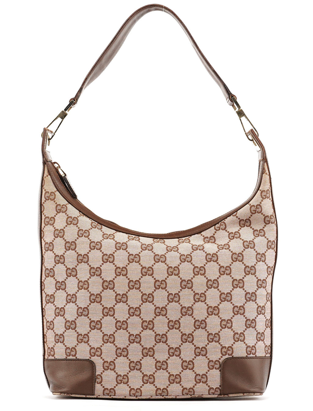 001 4204 Beige Brown GG Shoulder Bag