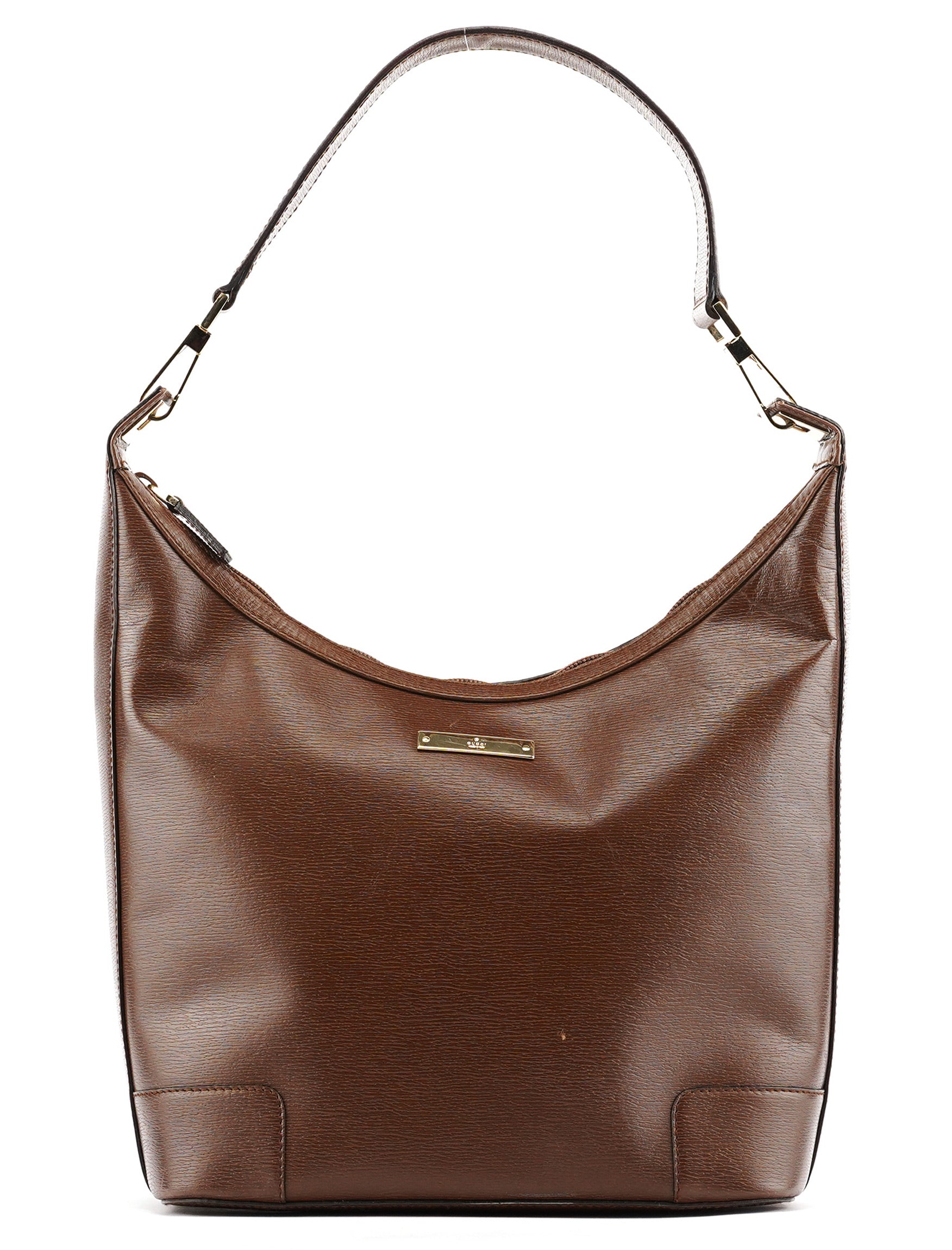 001 4204 Light Brown Leather Shoulder Bag