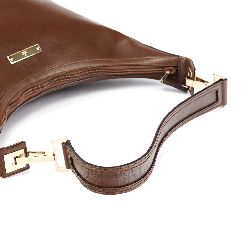 001 4204 Light Brown Leather Shoulder Bag