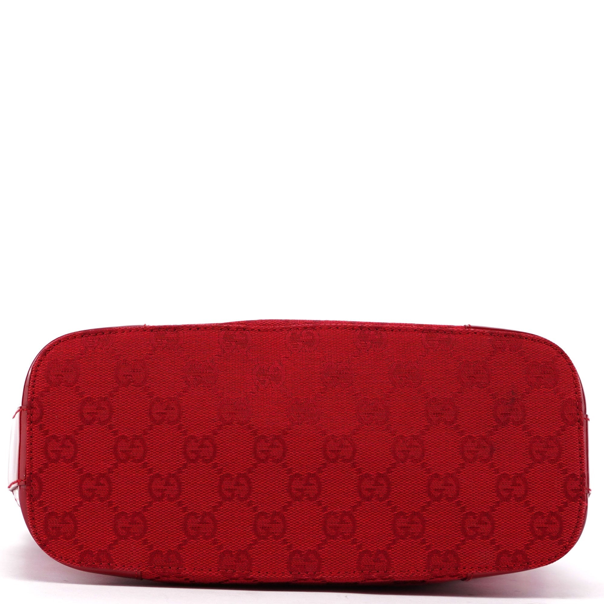 001 4204 Red GG Patent Leather Shoulder Bag