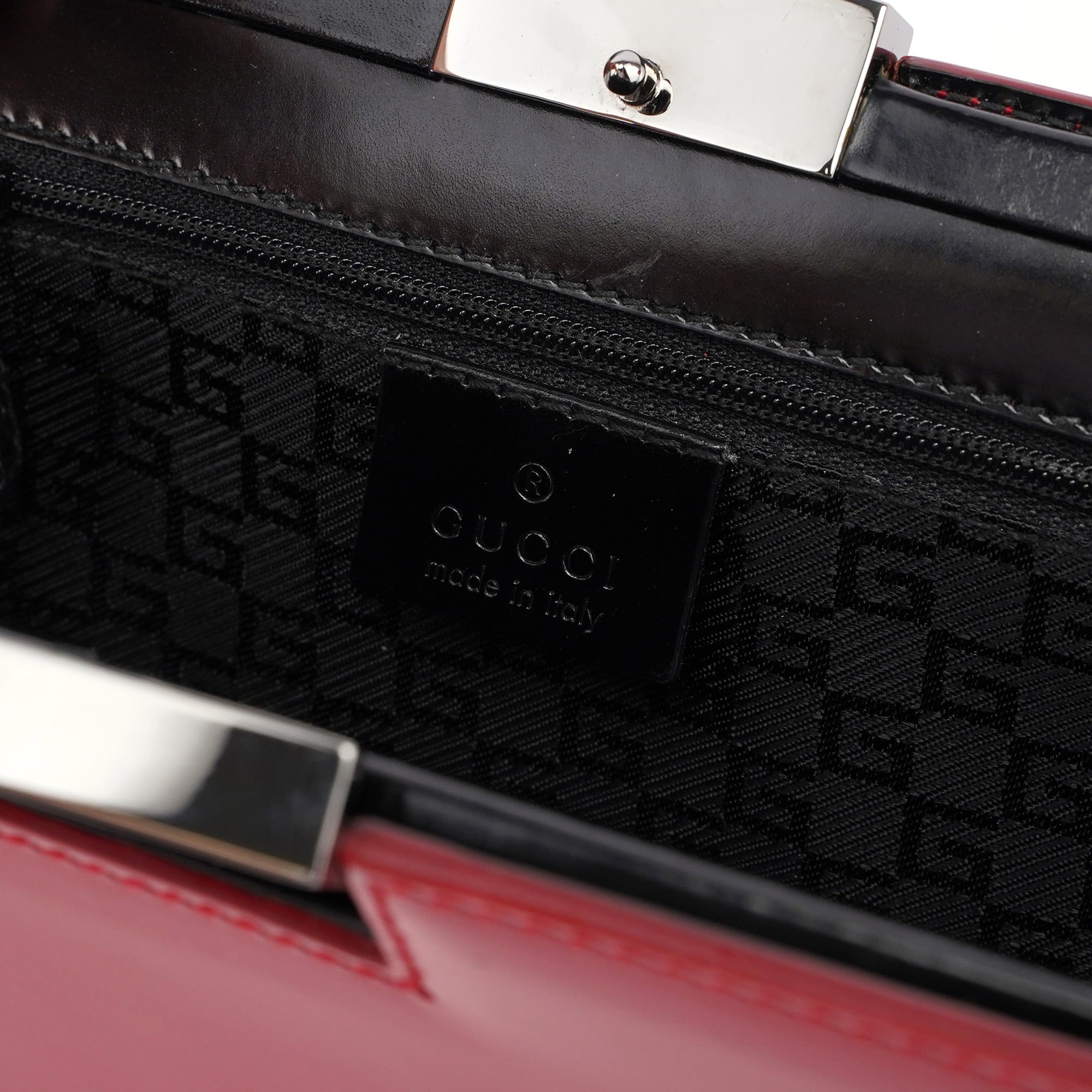 001 4208 Red Calfskin Shoulder Bag