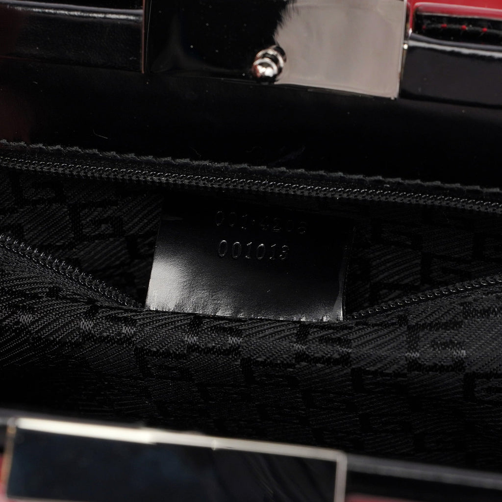 001 4208 Red Calfskin Shoulder Bag