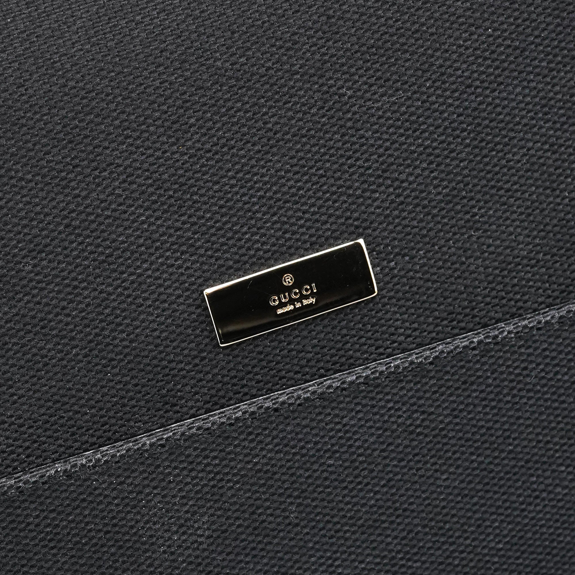001 4218 Navy Canvas Lady Lock Shoulder Bag