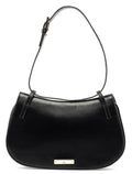 001 4225 Black Calfskin Shoulder Bag