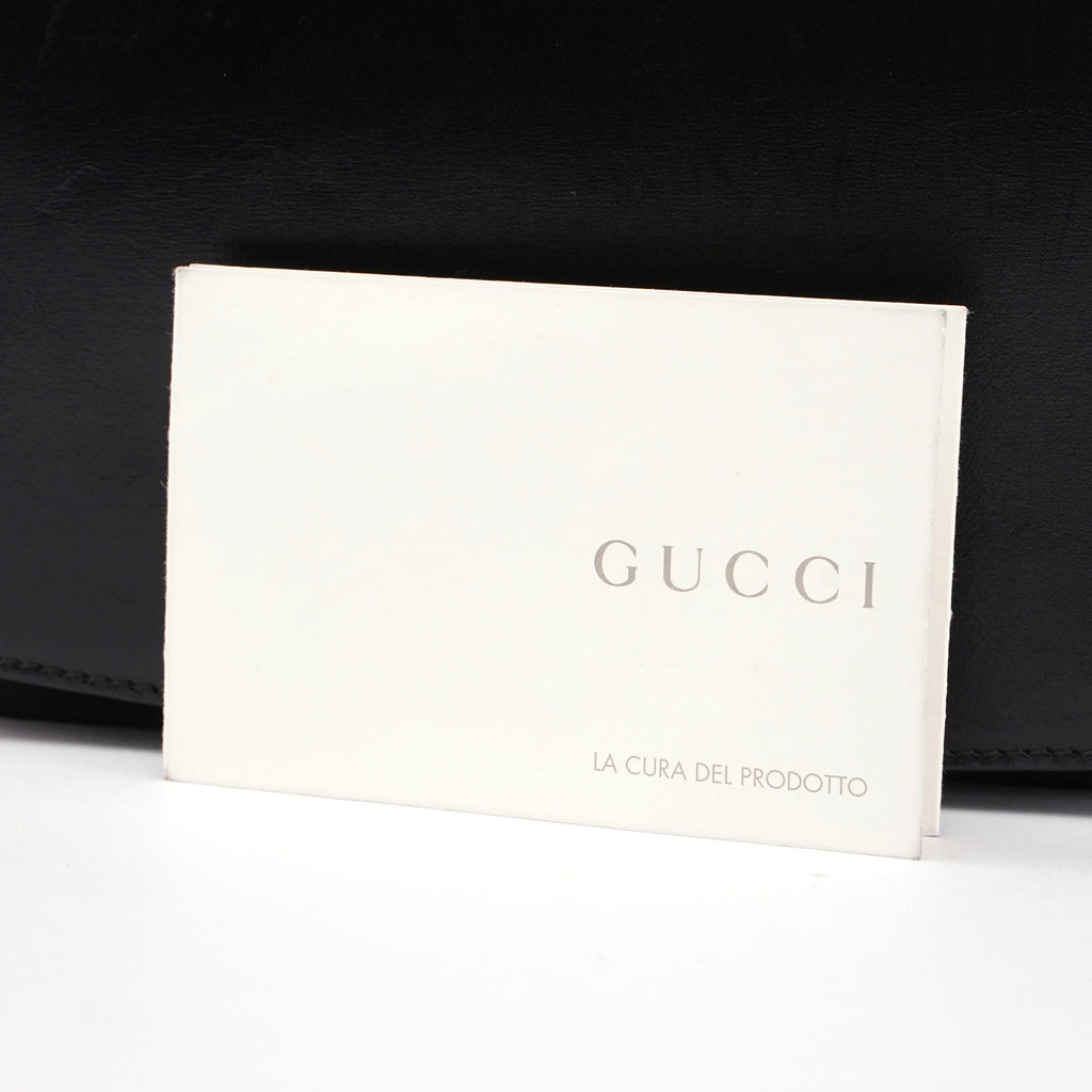 001 4225 Black Calfskin Shoulder Bag