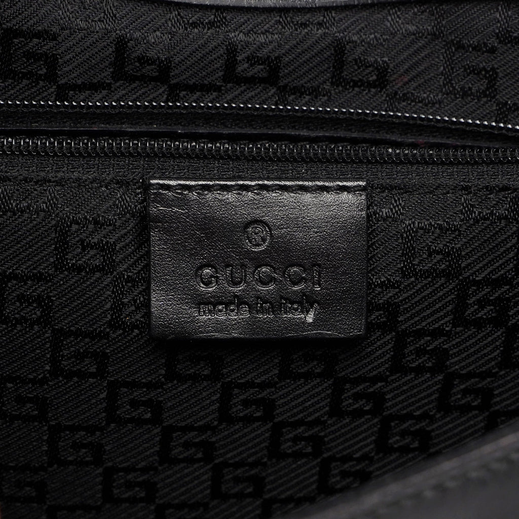 001 4225 Black Calfskin Shoulder Bag