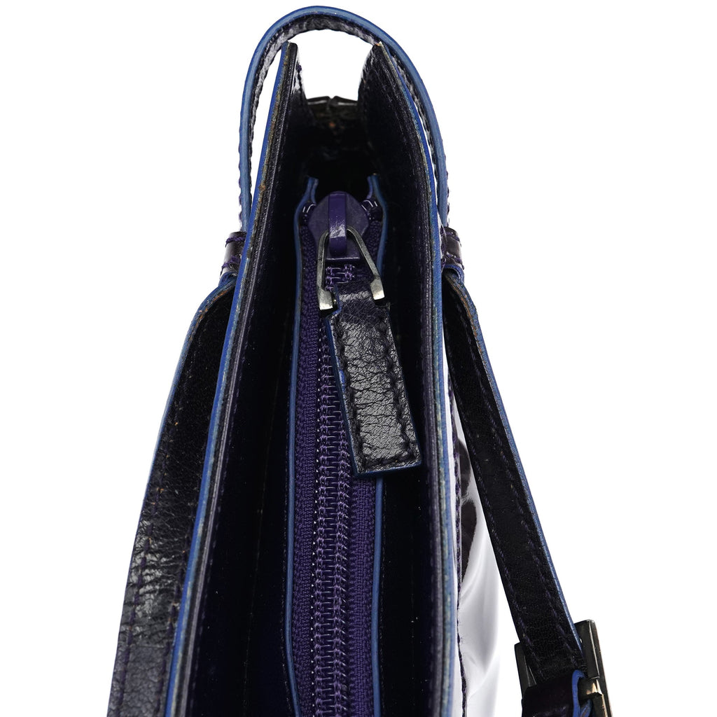 001 4246 Dark Purple Patent Leather Mini bag