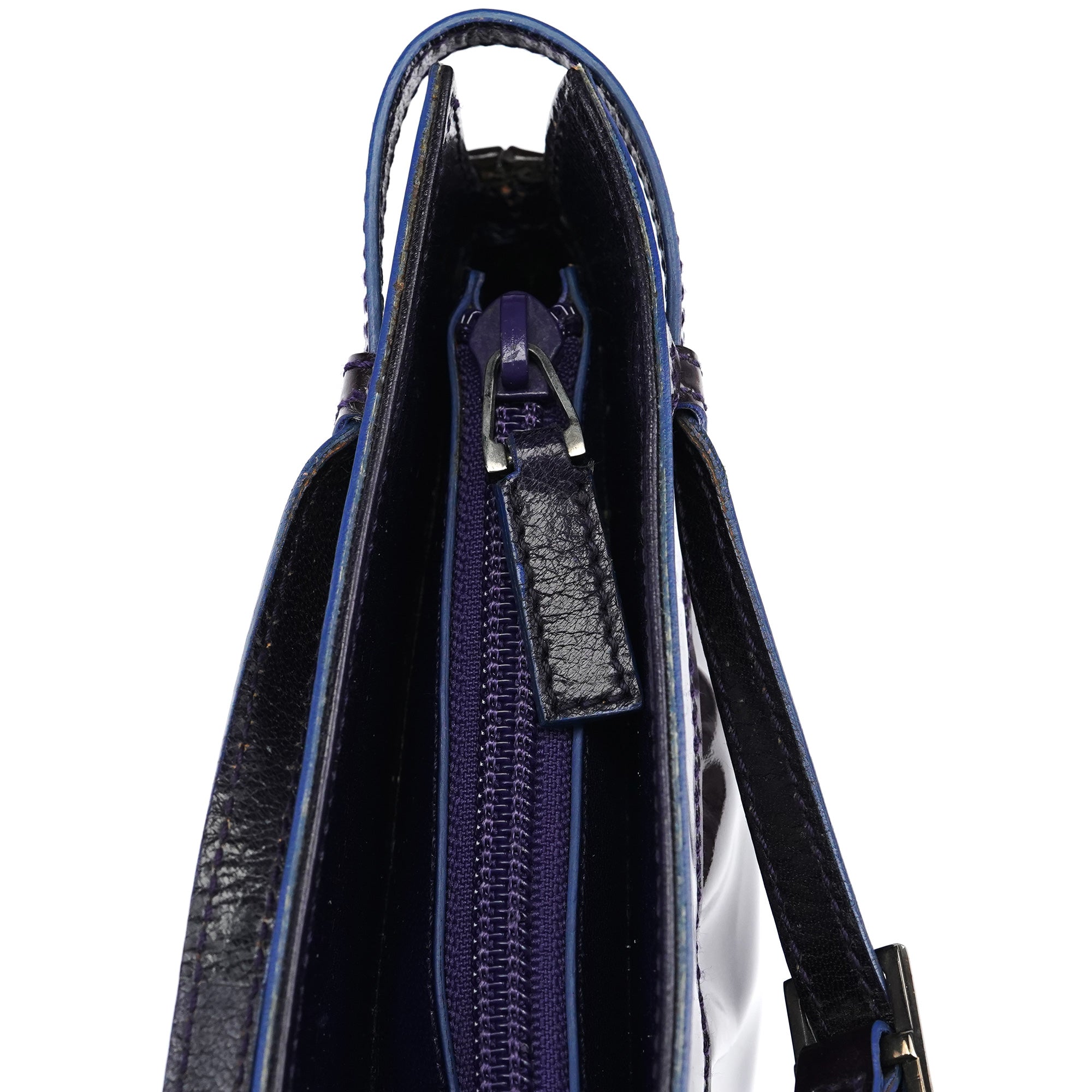 001 4246 Dark Purple Patent Leather Mini bag