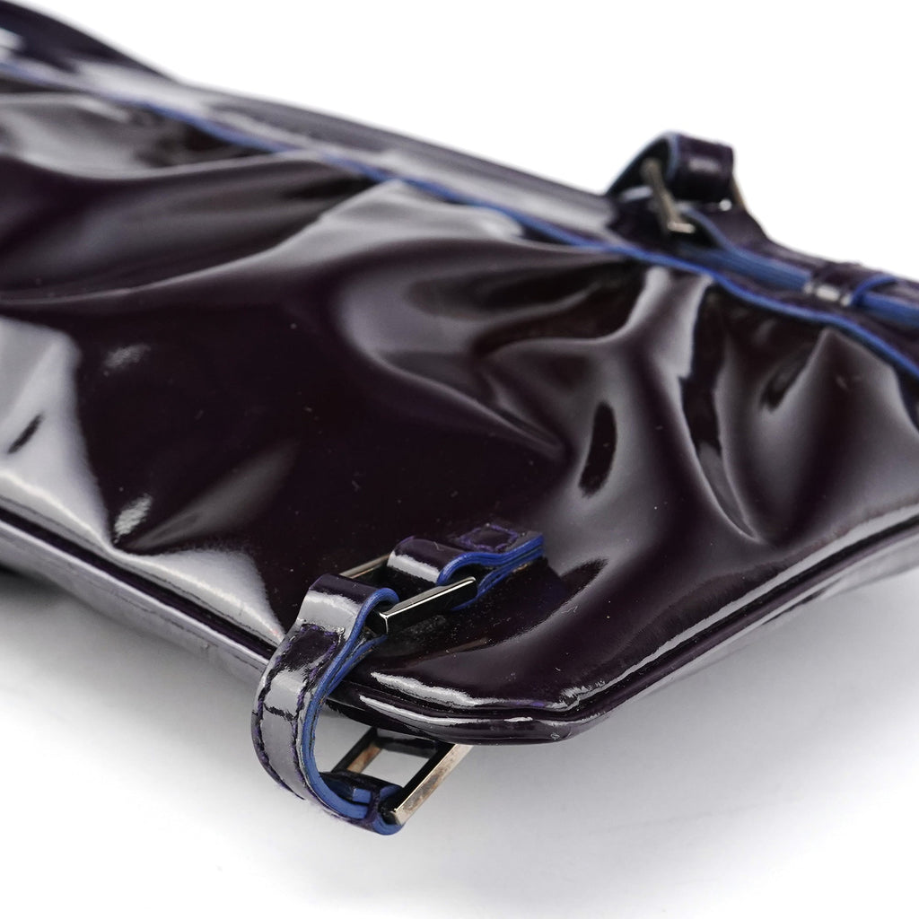 001 4246 Dark Purple Patent Leather Mini bag
