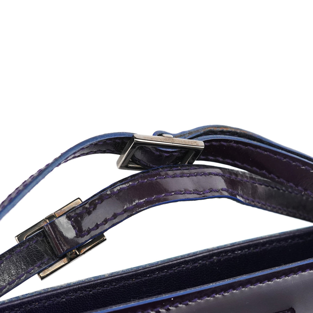 001 4246 Dark Purple Patent Leather Mini bag